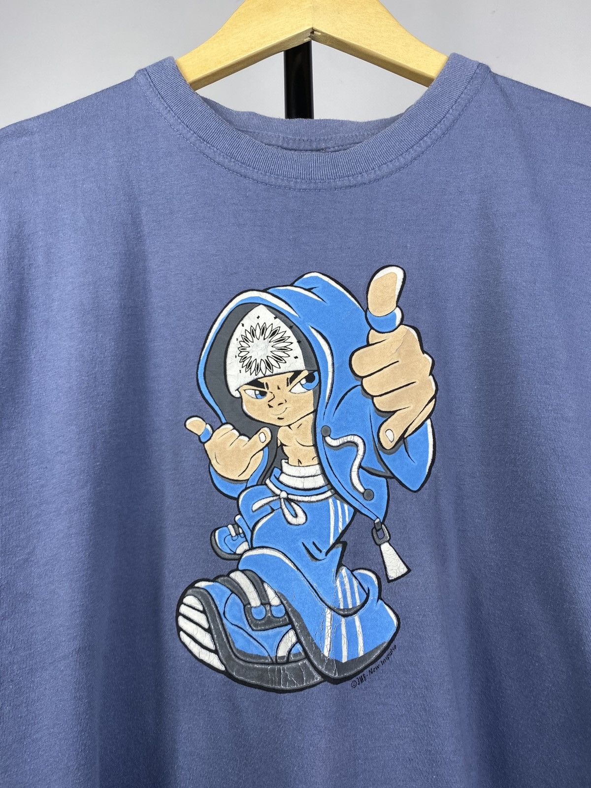 JNCO × Japanese Brand Vintage 90’s Rap Hip-hop Rap sk8 Logo Like JNCO Jeans Tshirt Size US L / EU 52-54 / 3 - 3 Thumbnail