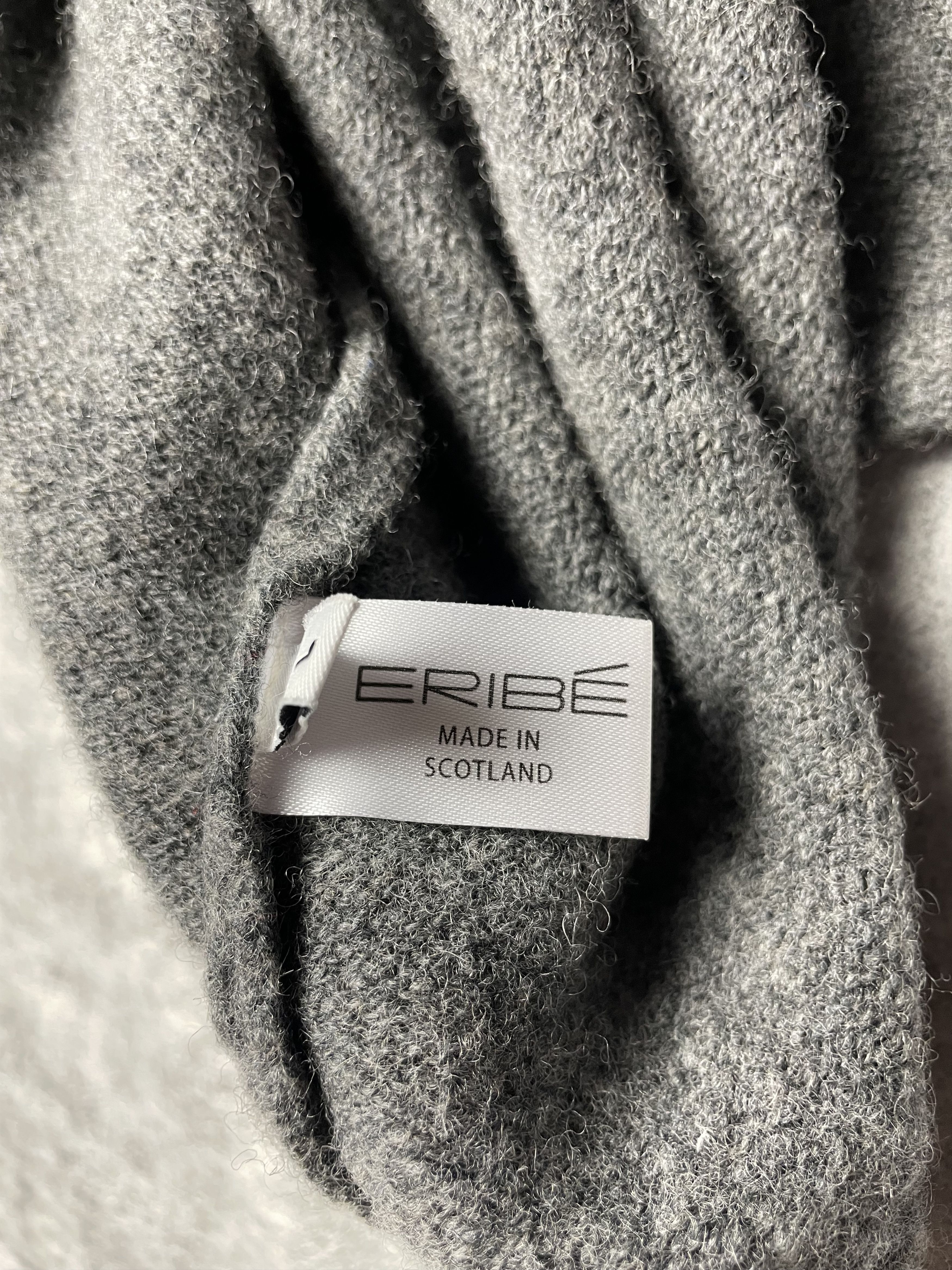 Other ERIBE Corry Gray Raglan Sweater Virgin Lambswool Size L Size L / US 10 / IT 46 - 12 Thumbnail