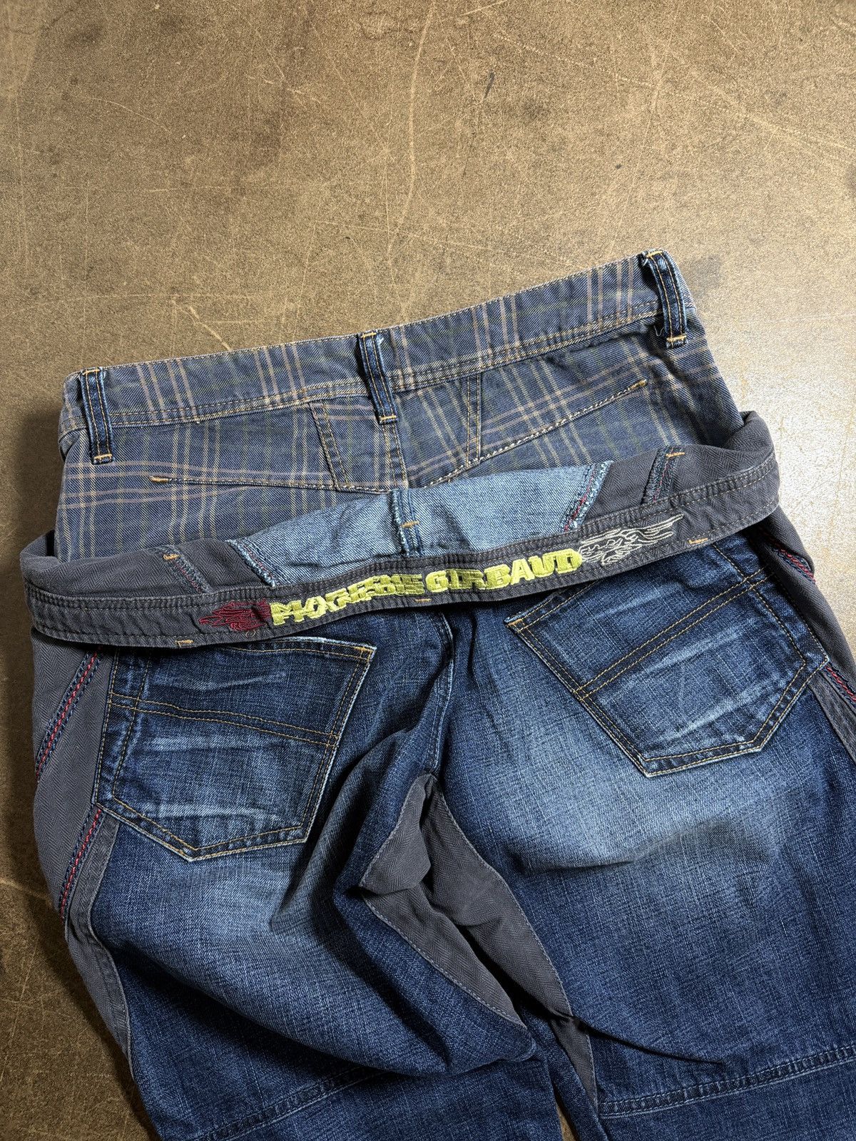 Marithe + Francois Girbaud DOUBLE LAYERED WAISTBAND FLANNEL DENIM Size US 30 / EU 46 - 4 Thumbnail