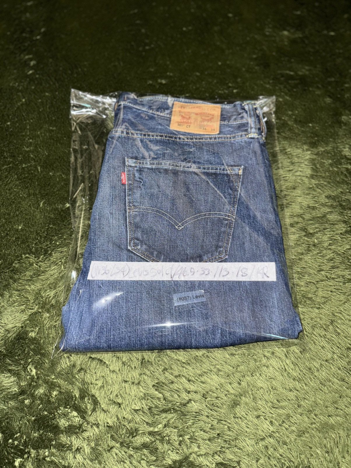Levi's [W36/L34] Levis 501 Ct leather label washed denim pants Size US 36 / EU 52 - 13 Thumbnail