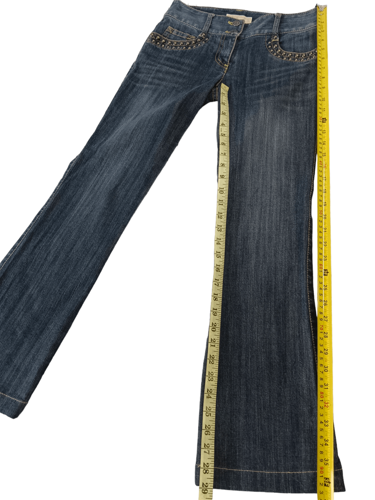 Michael Kors Michael Kors Studded Flared Denim Size 27" / US 4 / IT 40 - 15 Thumbnail