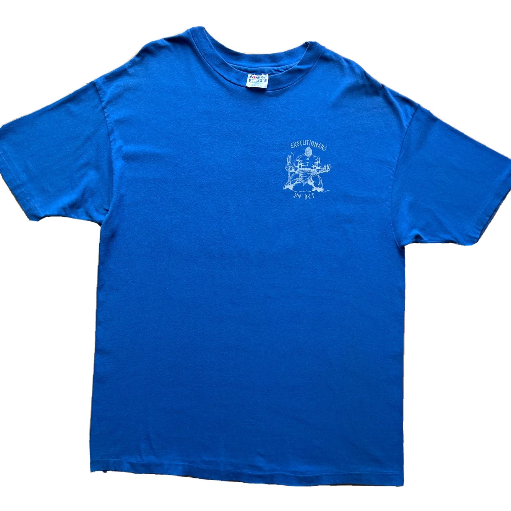 Vintage VINTAGE Executioners Shirt Men XL Blue 80s Accept The Challenge Warrior Art Workout Size US XL / EU 56 / 4 - 2 Thumbnail
