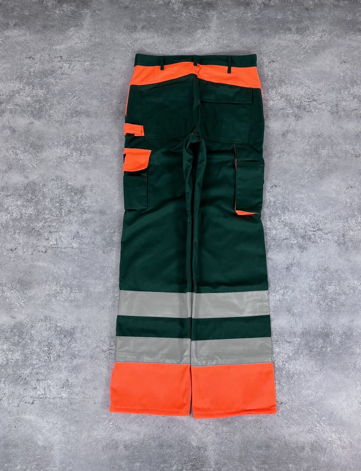 Other Mascot Men’s NEW Reflective Green/Orange Safety Work Pants Size US 32 / EU 48 - 2 Thumbnail