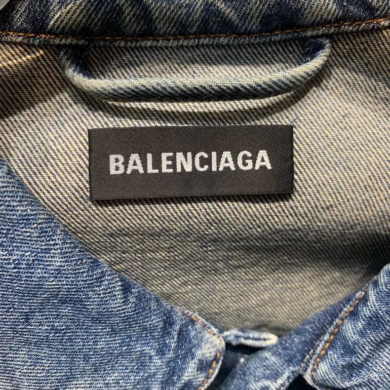 Balenciaga Balenciaga Logo Embroidered Denim Jacket Size US M / EU 48-50 / 2 - 2 Thumbnail