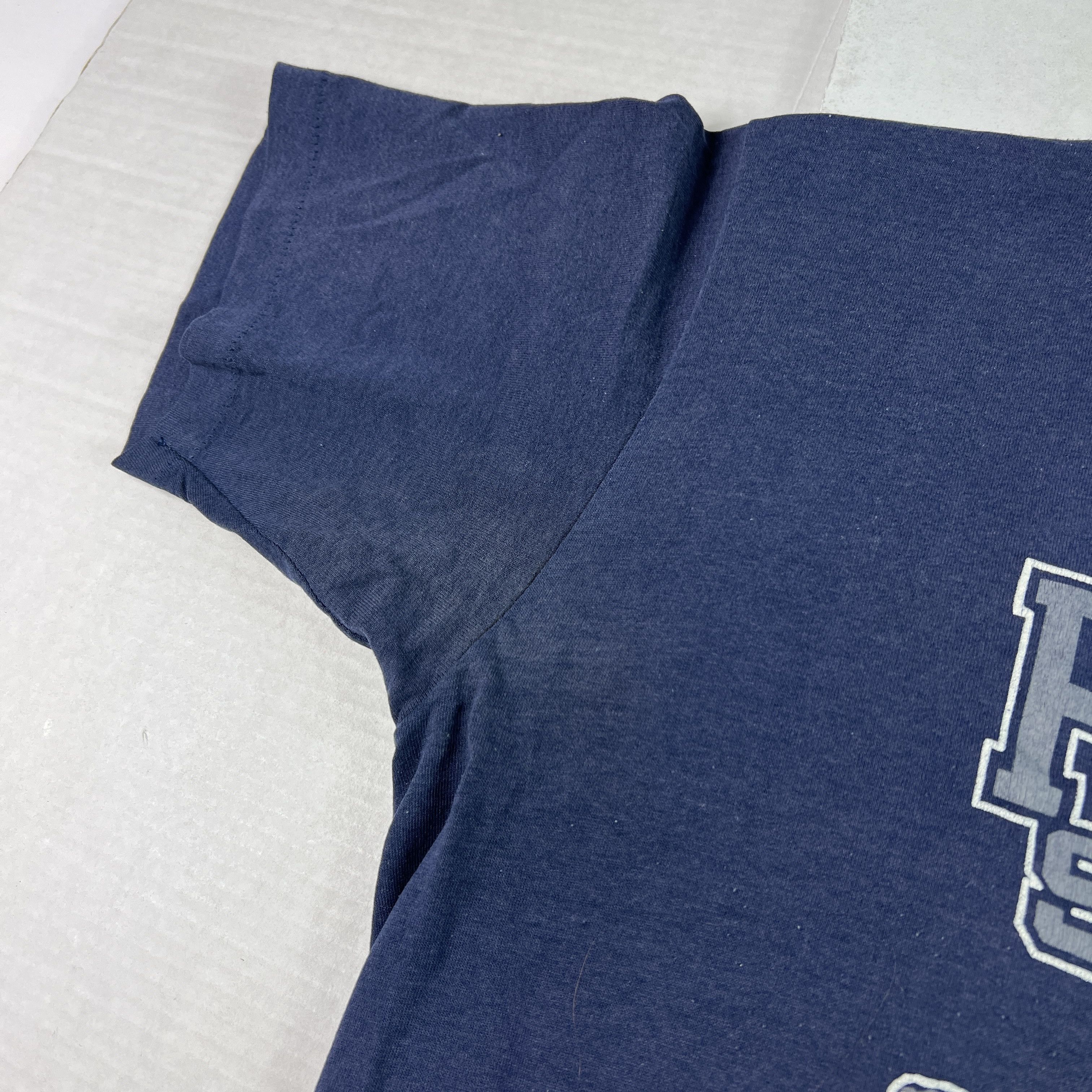 Jerzees VTG 80s Penn State Nittany Lion Shirt Blue Faded Tee Size US M / EU 48-50 / 2 - 2 Thumbnail