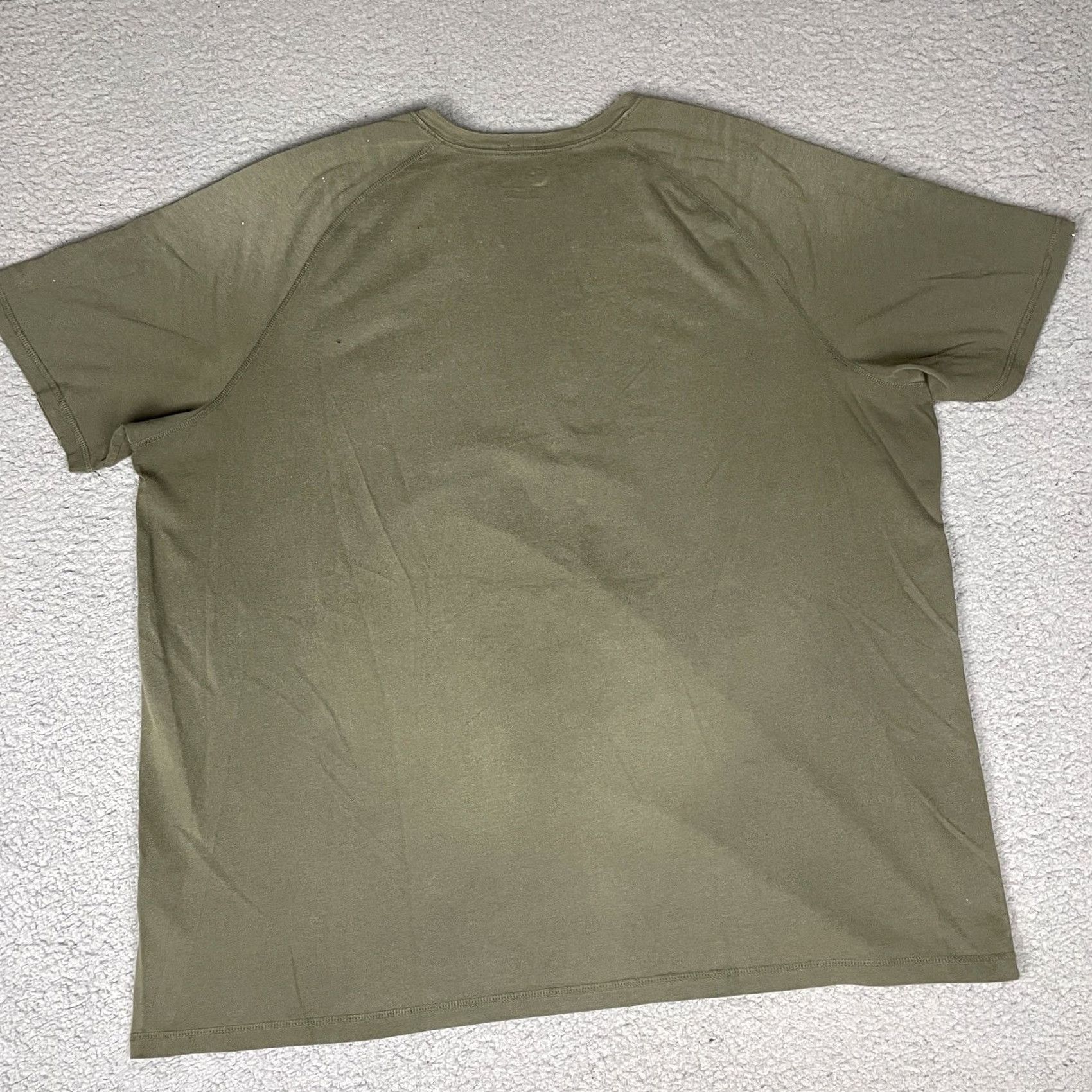 Carhartt VINTAGE Carhartt Pocket T-Shirt Mens 2XL Green Distressed 90s Thrashed Painted Logo Short Sleeve Crew Neck Casual Shirt Size US XXL / EU 58 / 5 - 6 Thumbnail