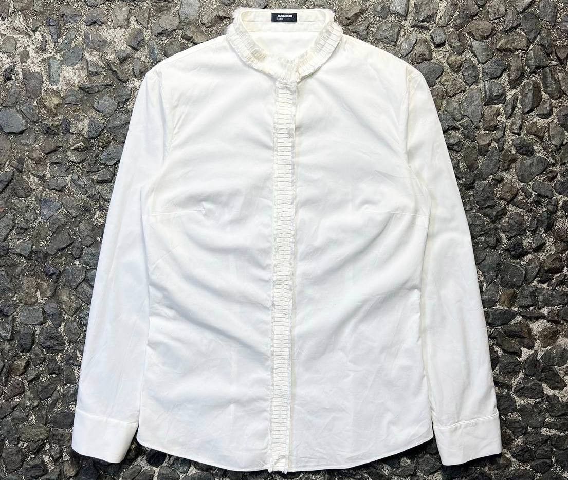 Jil Sander Jil Sander - Frill Shirt Size S / US 4 / IT 40 - 1 Thumbnail