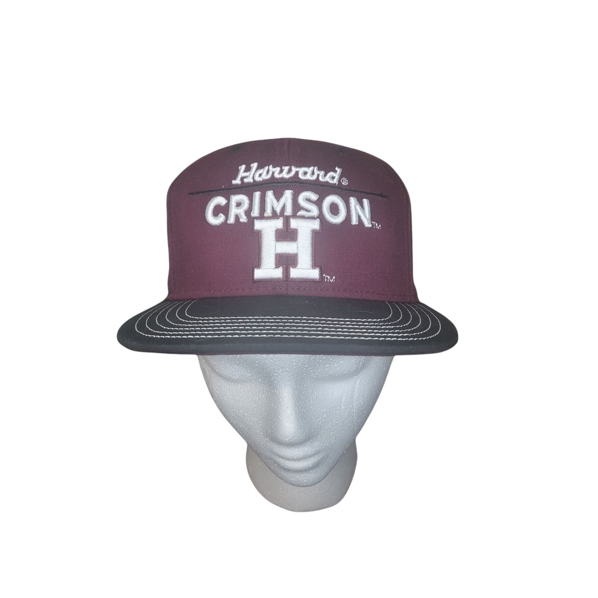 NCAA NCAA Harvard Snapback Hat Youth Crimson Maroon Black Casual Size ONE SIZE - 3 Thumbnail