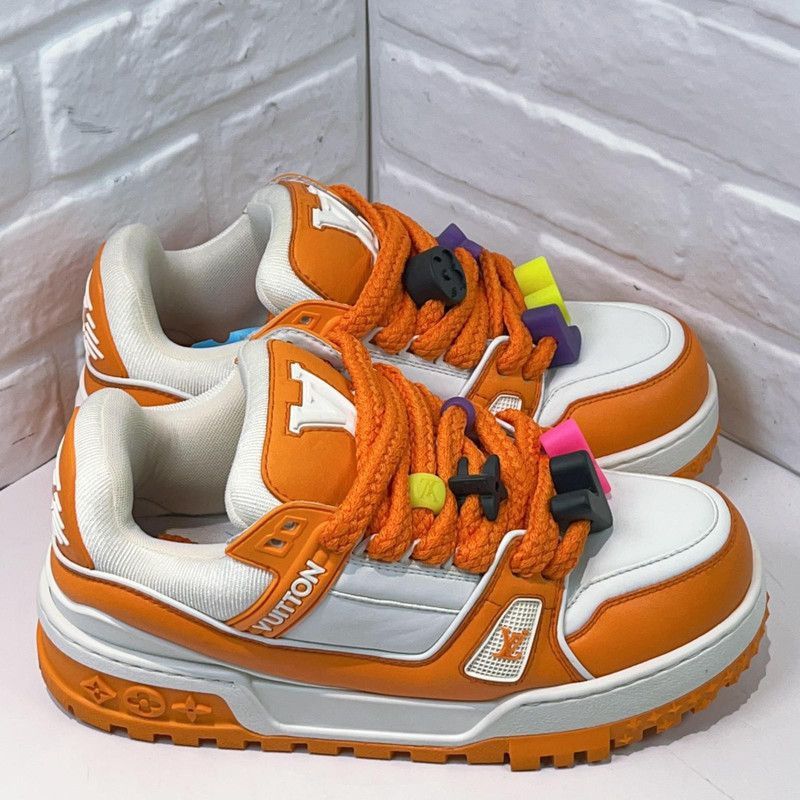 Louis Vuitton Louis Vuitton Trainer Maxi Low-Top Fashion Sneakers -2508 Size US 8.5 / EU 41-42 - 3 Thumbnail