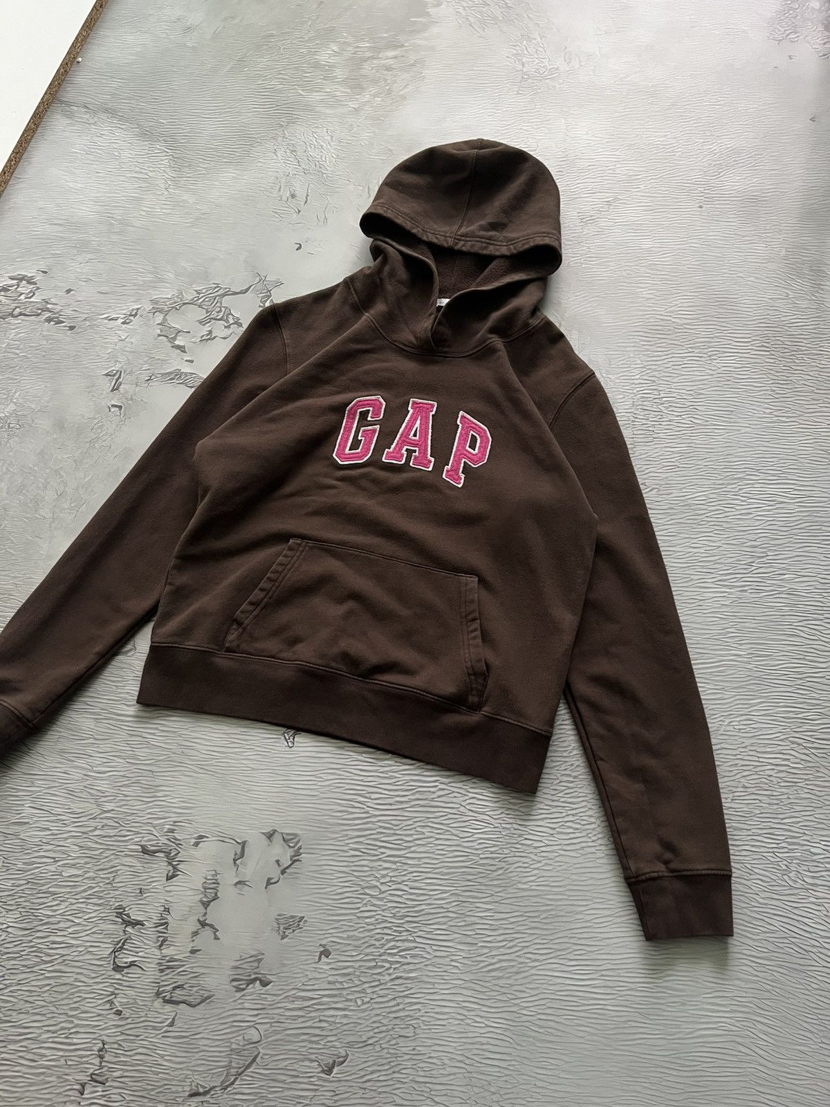 Gap Gap Vintage Brown Hoodie Logo Streetwear Kylie Jenner Size S / US 4 / IT 40 - 1 Thumbnail