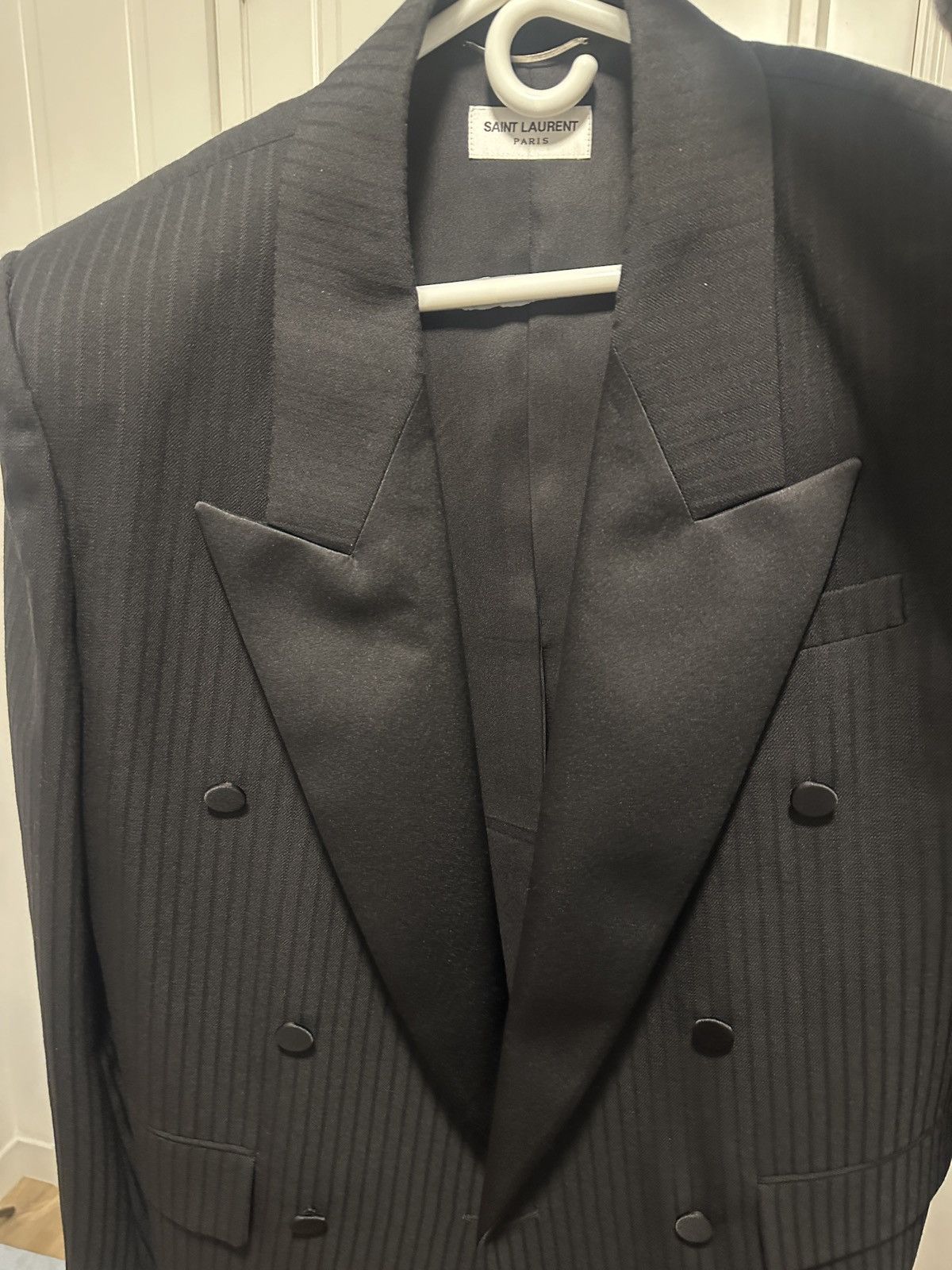 Saint Laurent Paris Saint Laurent Black Blazer Size 48S - 3 Thumbnail
