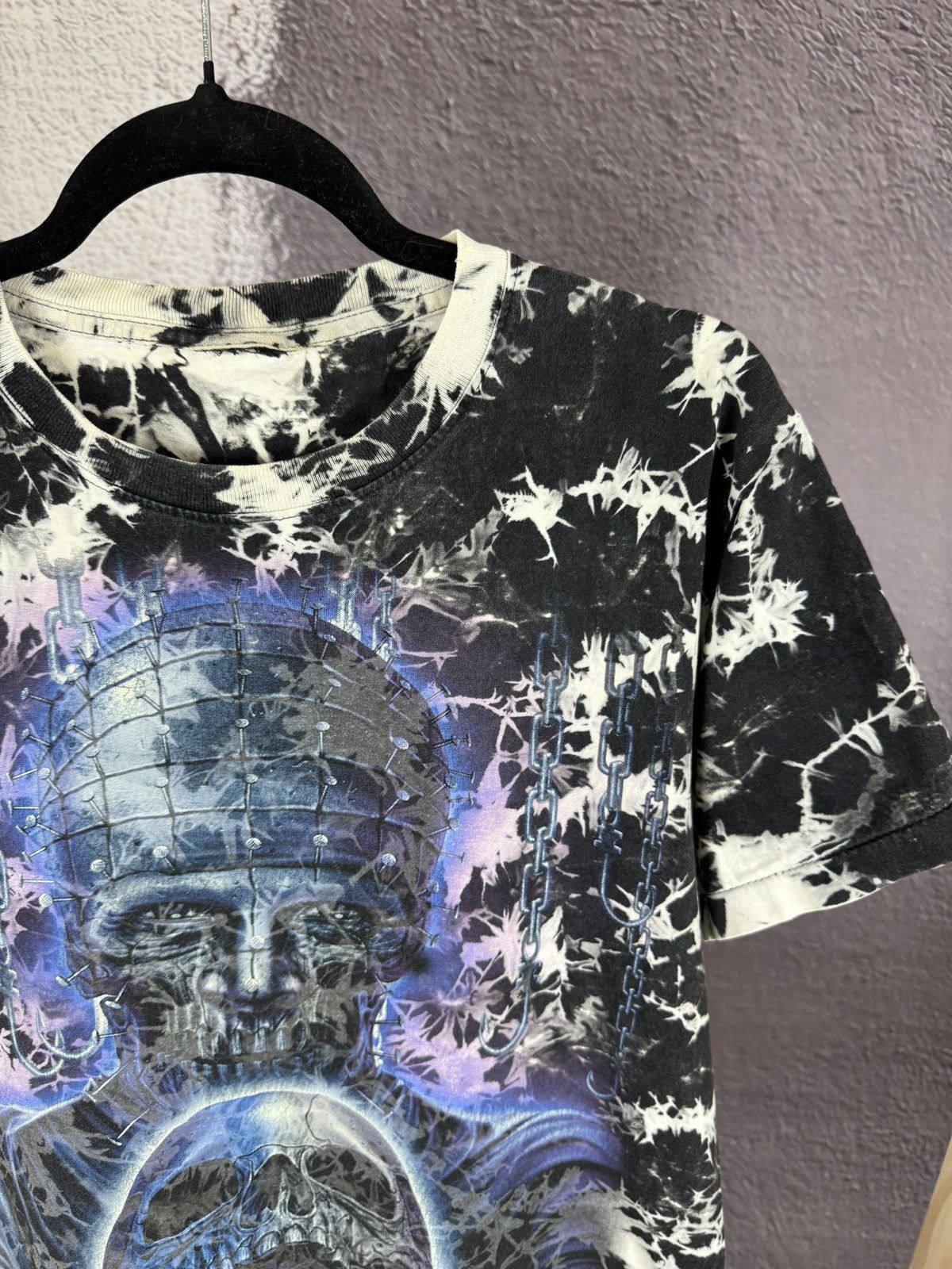 Band Tees Vintage 90s Skulls Chain Allover print merch tee shirt Size US M / EU 48-50 / 2 - 6 Thumbnail