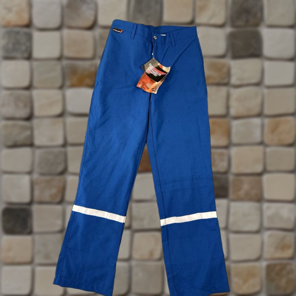 Red Wing Red Wing Pants Men 34X34 Blue Flame Resistant FR Reflective Stripe NWT Work Wear Size US 34 / EU 50 - 1 Thumbnail