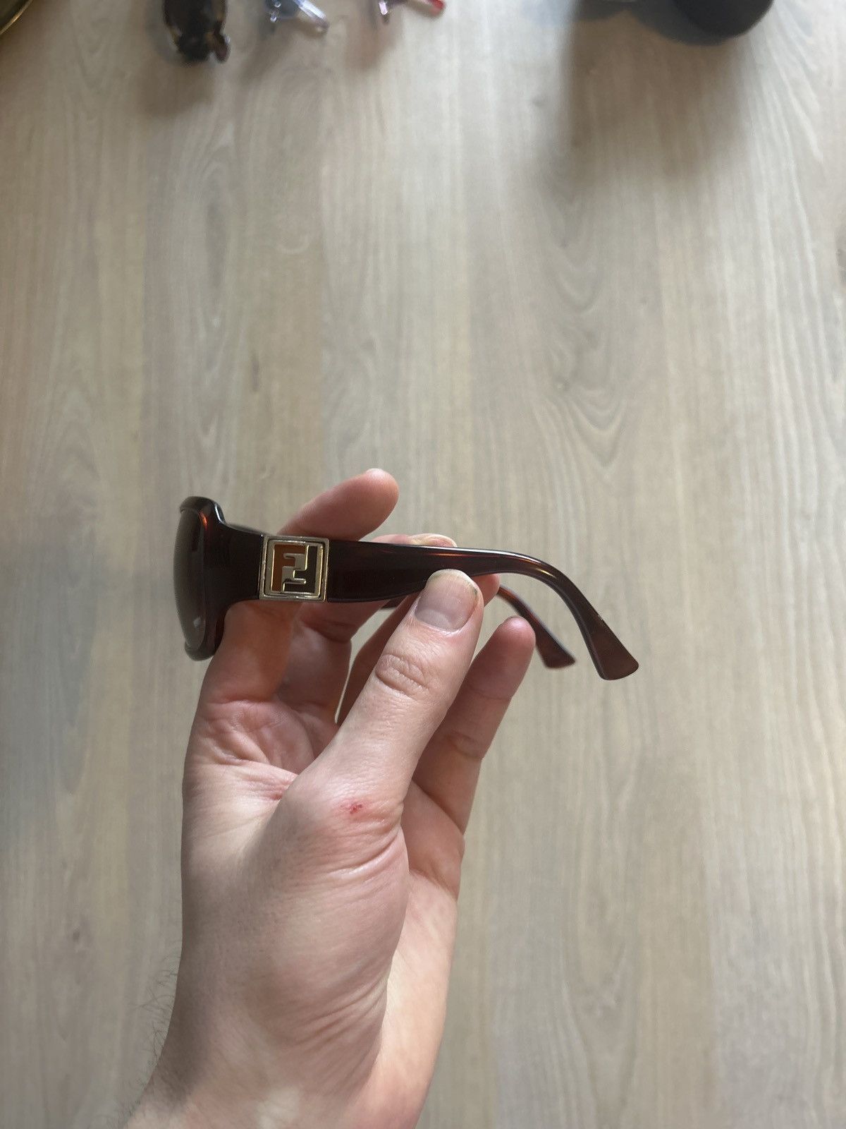 Fendi FF Tortoiseshell Sunglasses Size ONE SIZE - 8 Thumbnail