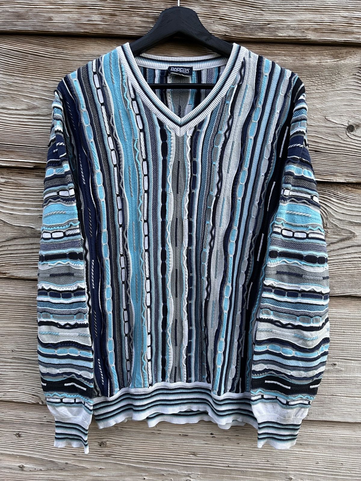 Vintage Coogi Notorious BIG Blue top Sweater