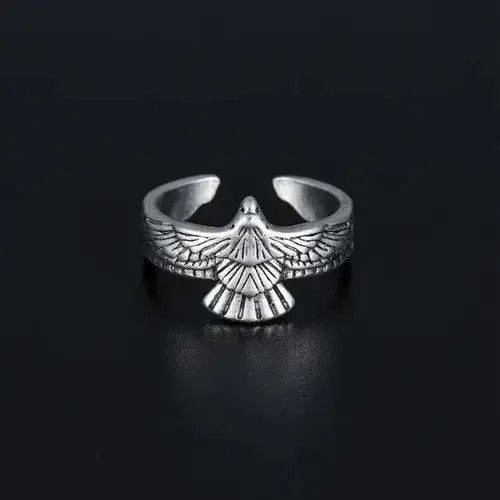 Jewelry × Vintage Eagle Punk Rock style Ring Size ONE SIZE - 1 Thumbnail