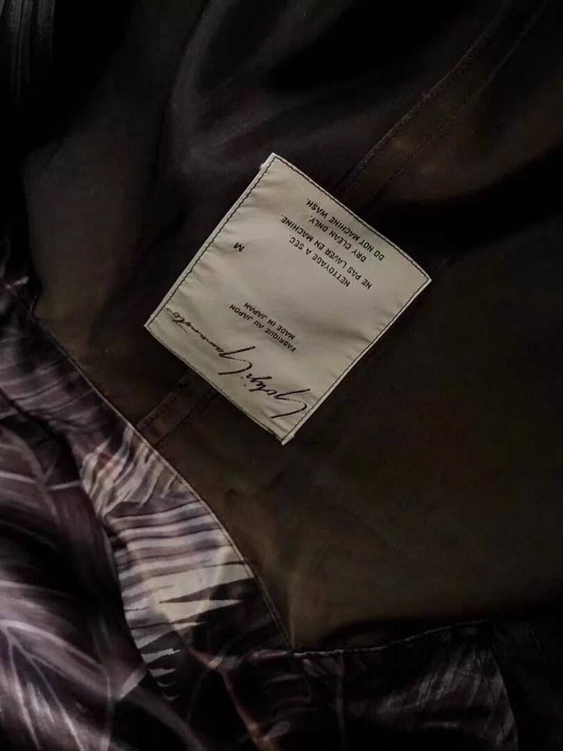 Yohji Yamamoto Yohji Yamamoto 1985SS Silver Palm Acetate L/S M Size US M / EU 48-50 / 2 - 8 Thumbnail