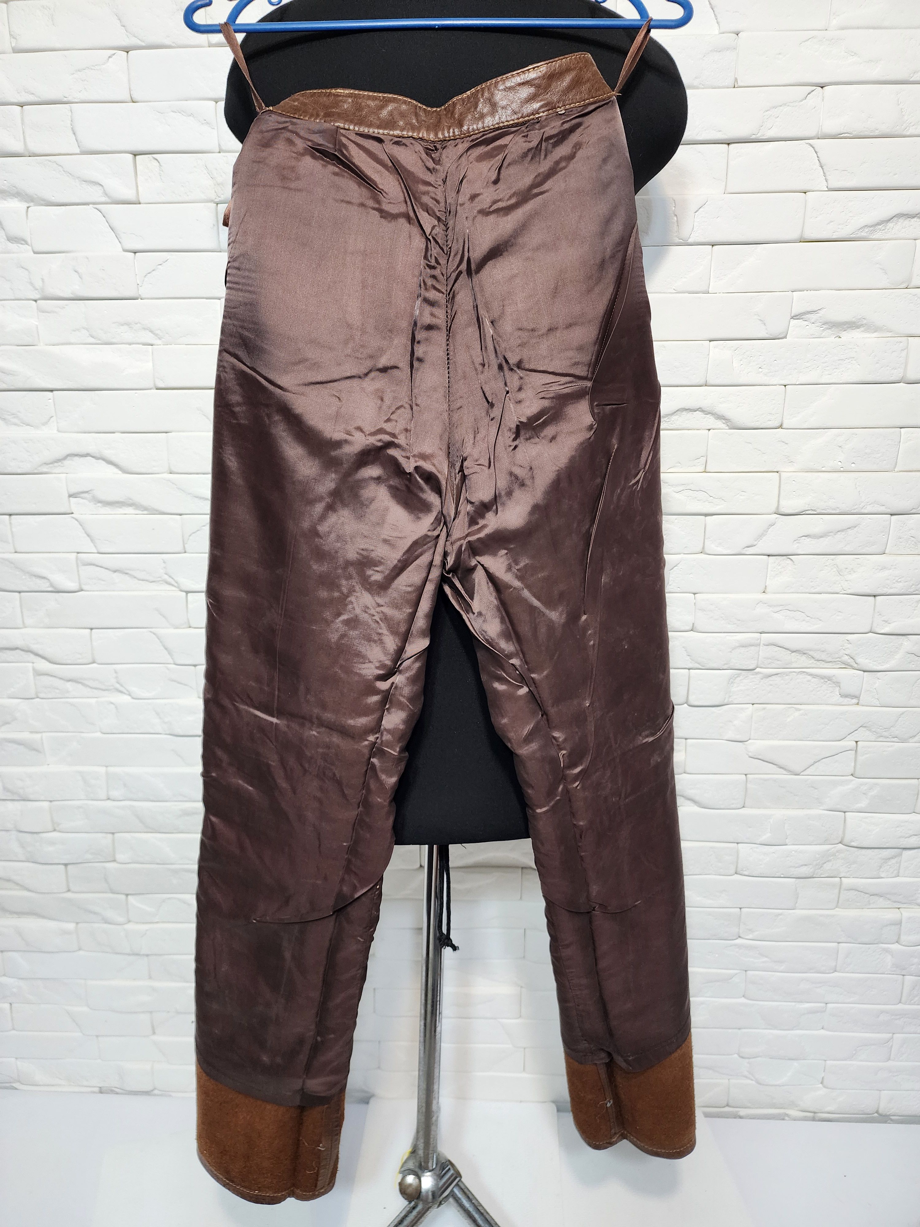 Genuine Leather Women's leather pants. Size 27" / US 4 / IT 40 - 9 Thumbnail