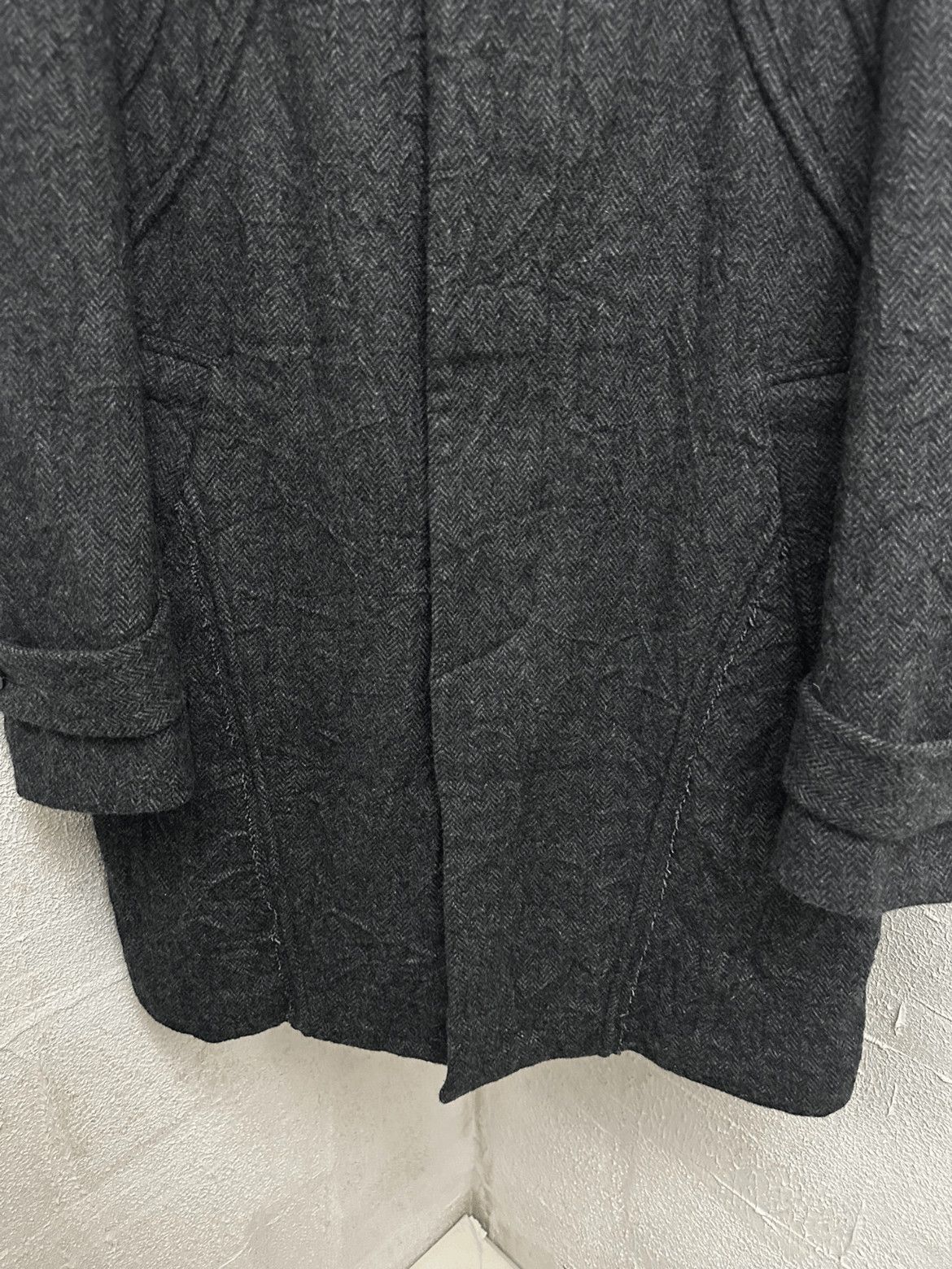 Yohji Yamamoto Yohji Yamamoto AAR Distressed Wool Coat Size US L / EU 52-54 / 3 - 8 Thumbnail
