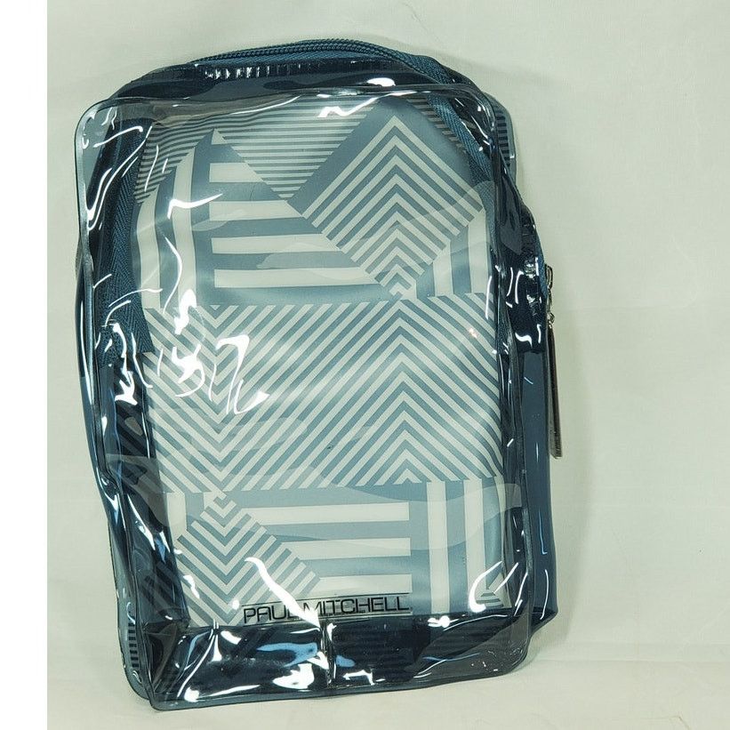 Other Paul Mitchell Geometric Cosmetic Travel Bag Blue Trim Size ONE SIZE - 2 Thumbnail