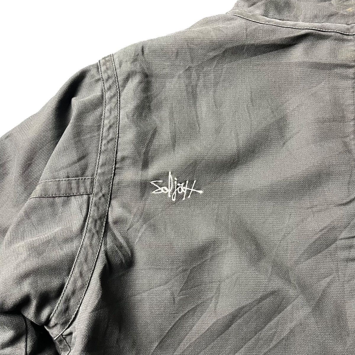 If Six Was Nine × Japanese Brand × Le Grande Bleu (L.G.B.) VINTAGE SOLJAH FUR LINED BONDAGE HEAVY JACKET Size US L / EU 52-54 / 3 - 14 Thumbnail