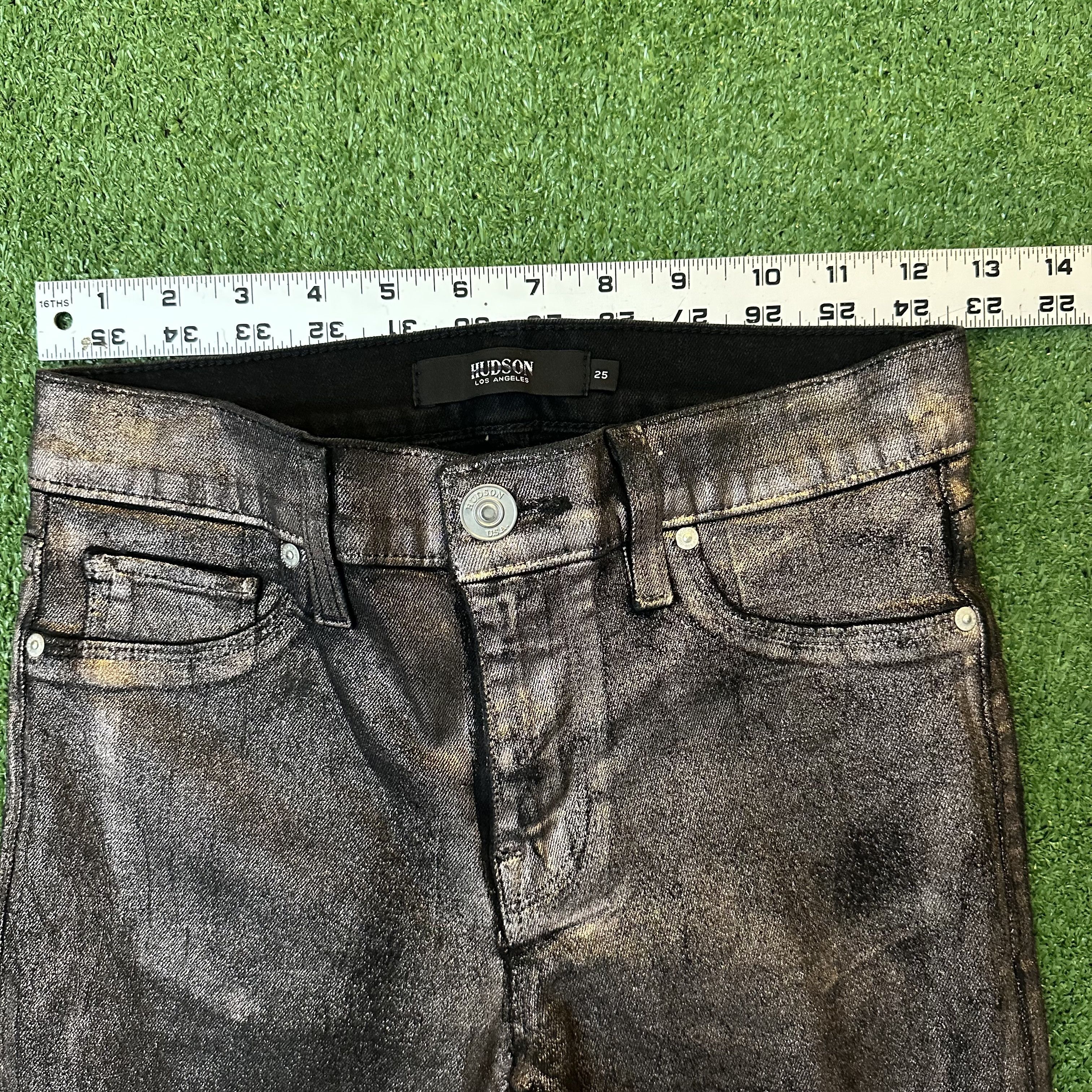 Hudson Women's Hudson Los Angeles Grey/Brown Jeans Size 25" / US 0 / IT 36 - 3 Thumbnail