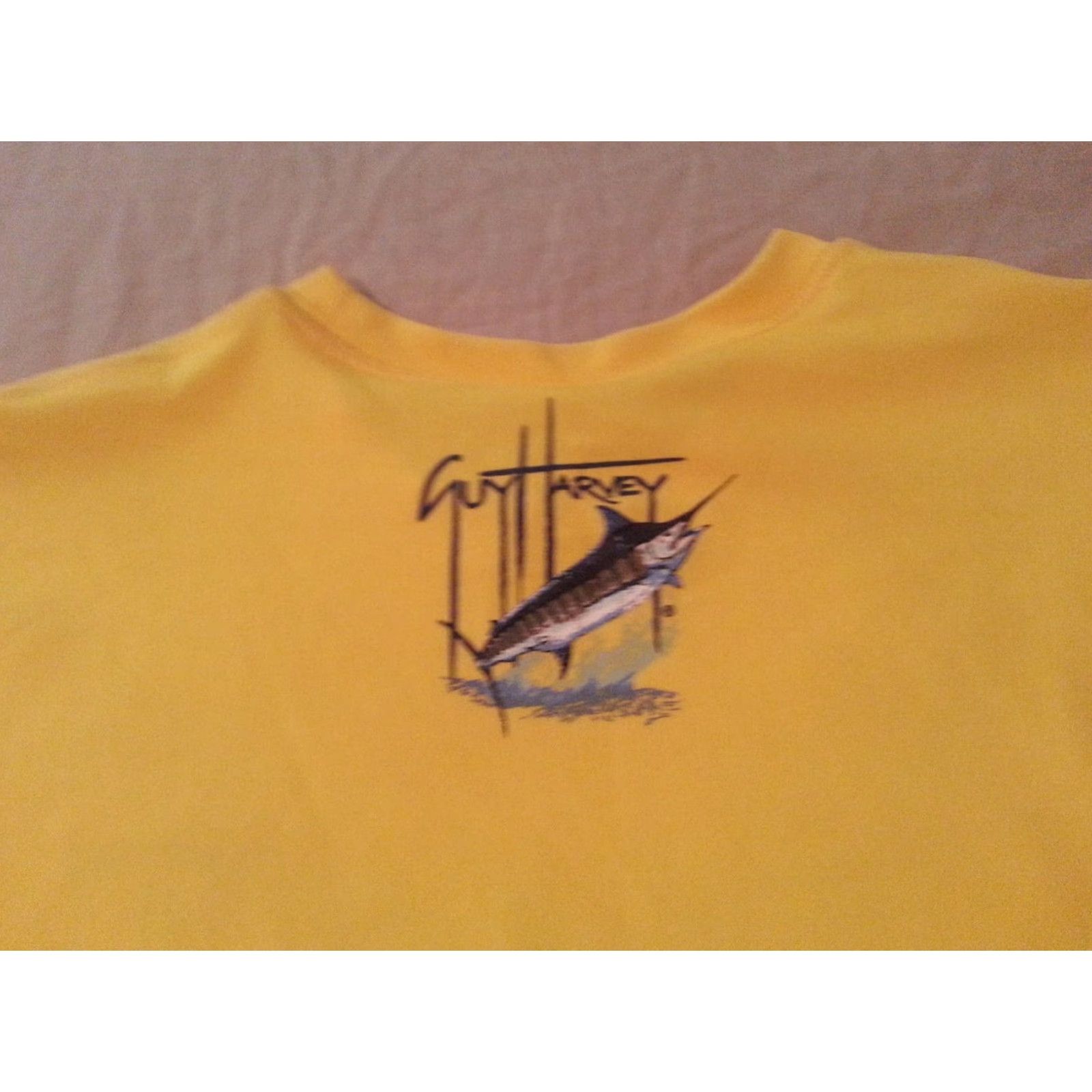 Guy Harvey VINTAGE Guy Harvey Shirt Mens M Medium Yellow Shirt Mens M Yellow Guy Harvey T-Shirt Size US M / EU 48-50 / 2 - 4 Thumbnail