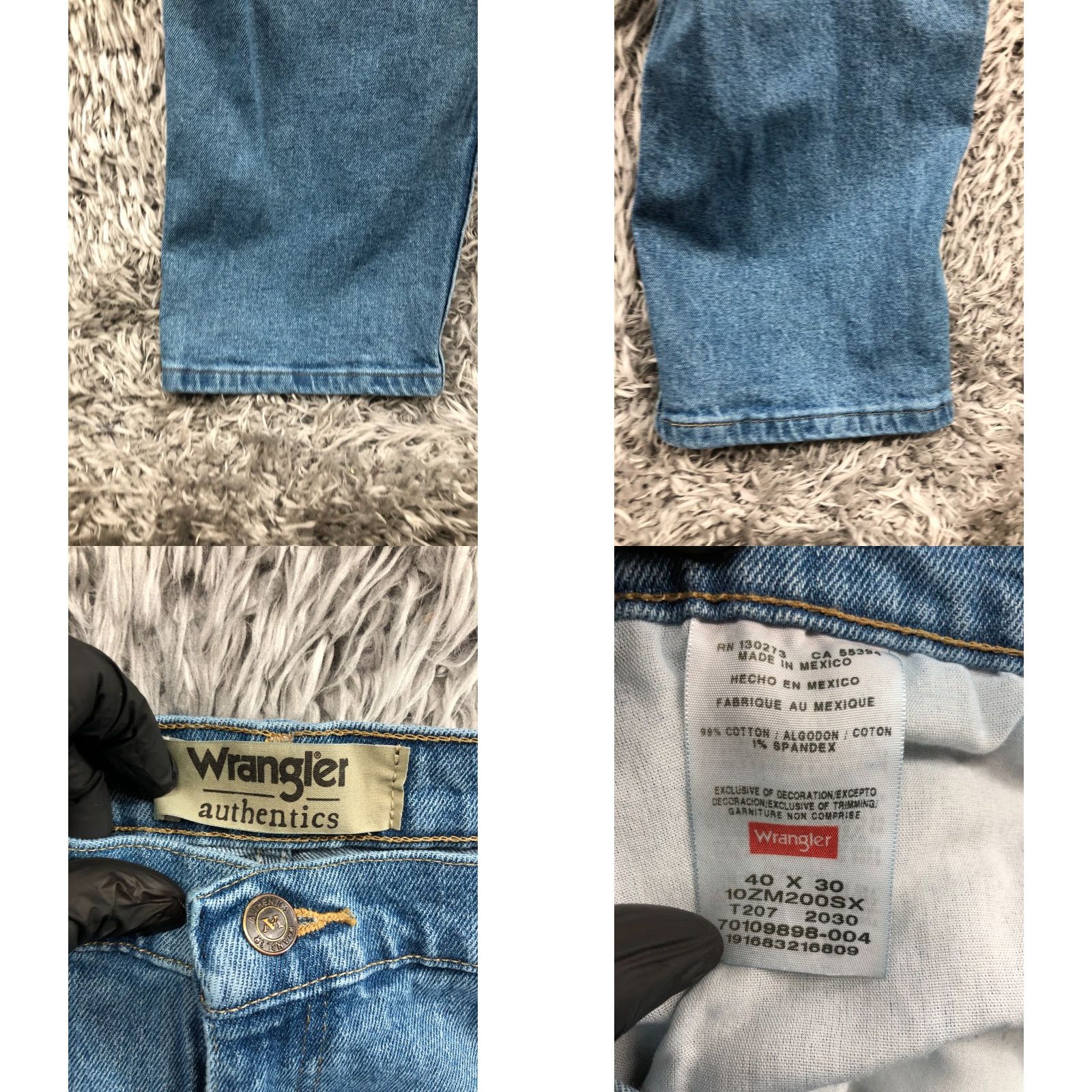 Wrangler Wrangler Jeans Straight Size 40 Mens Mid Wash Blue 5-Pocket Denim Cotton Blend Regular Rise Inseam 30in Belt Loops 40x30 Size US 40 / EU 56 - 8 Thumbnail