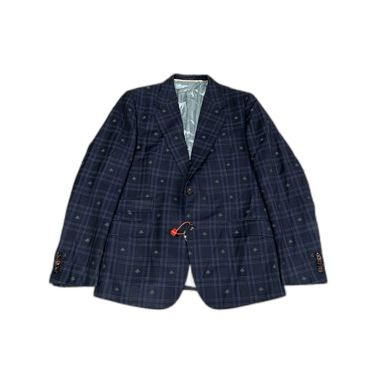 Gucci Gucci small bee check suit jacket-2507 Size US L / EU 52-54 / 3 - 1 Thumbnail