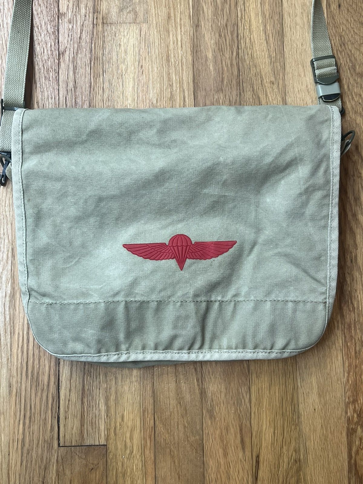 Banana Republic Banana Republic Israeli Paratrooper Military Messenger Bag Size ONE SIZE - 6 Thumbnail