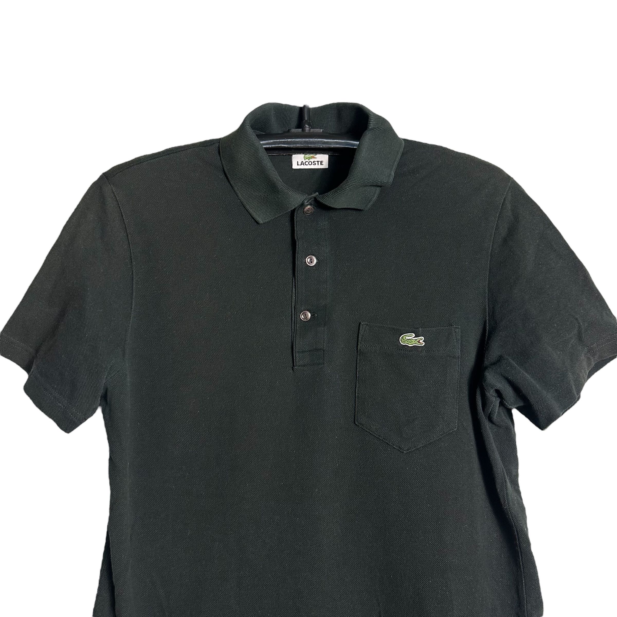 Lacoste 🔥RARE🔥Vintage Lacoste Plain Basic Polo Shirt Size US XL / EU 56 / 4 - 2 Thumbnail