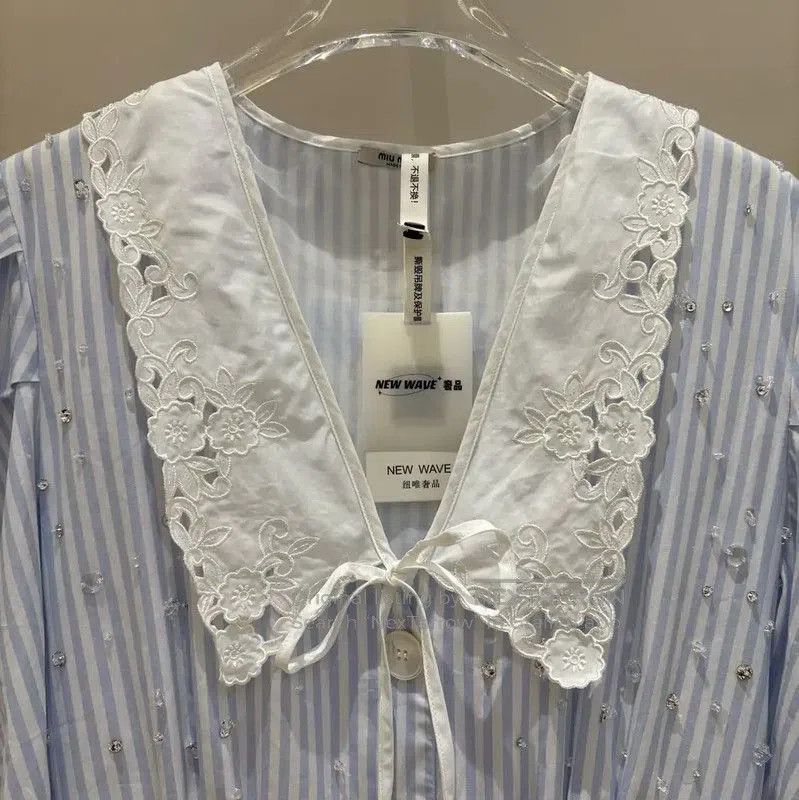 Miu Miu Miu Miu Summer Light Blue Mid-Length Dress . Size M / US 6-8 / IT 42-44 - 6 Thumbnail