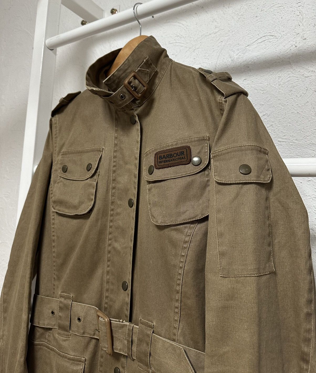 Barbour Barbour International Women’s Khaki Jacket Size M Size M / US 6-8 / IT 42-44 - 2 Thumbnail