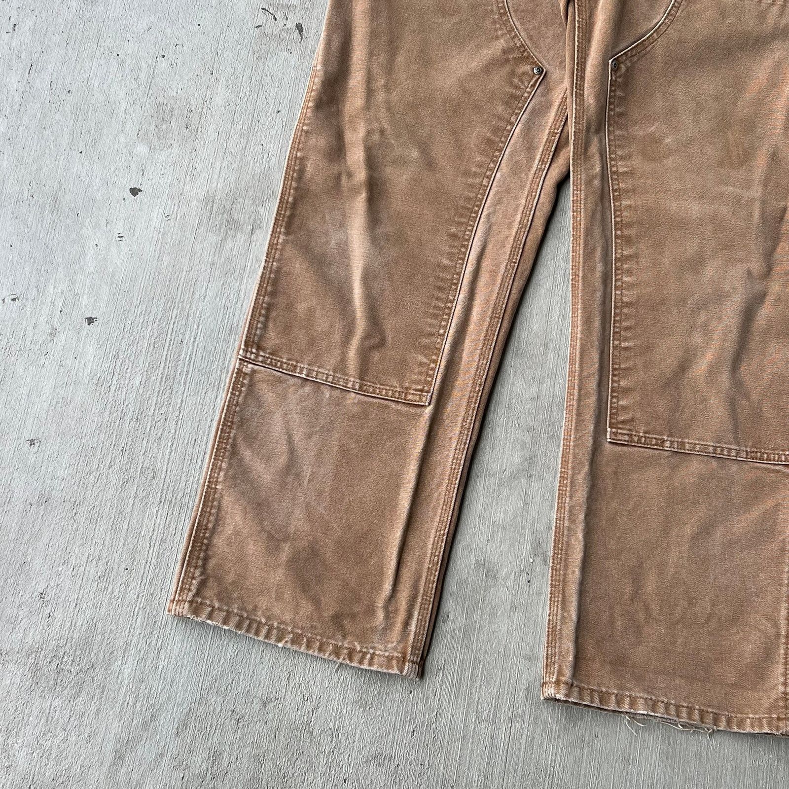 Carhartt × Vintage Carhartt brown WOMENS double knee work wear carpenter pants Size US 30 / EU 46 - 3 Thumbnail