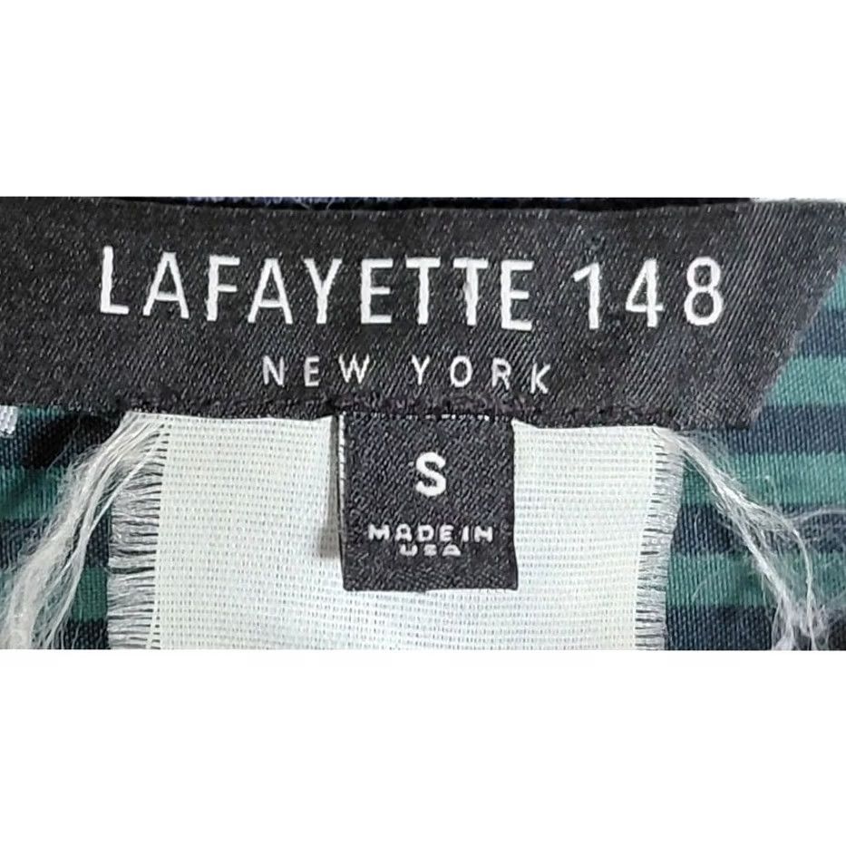 Vintage LAFAYETTE 148 NEW YORK Green Solid Knit Blouse Long Sleeve Women Size S Size S / US 4 / IT 40 - 6 Thumbnail