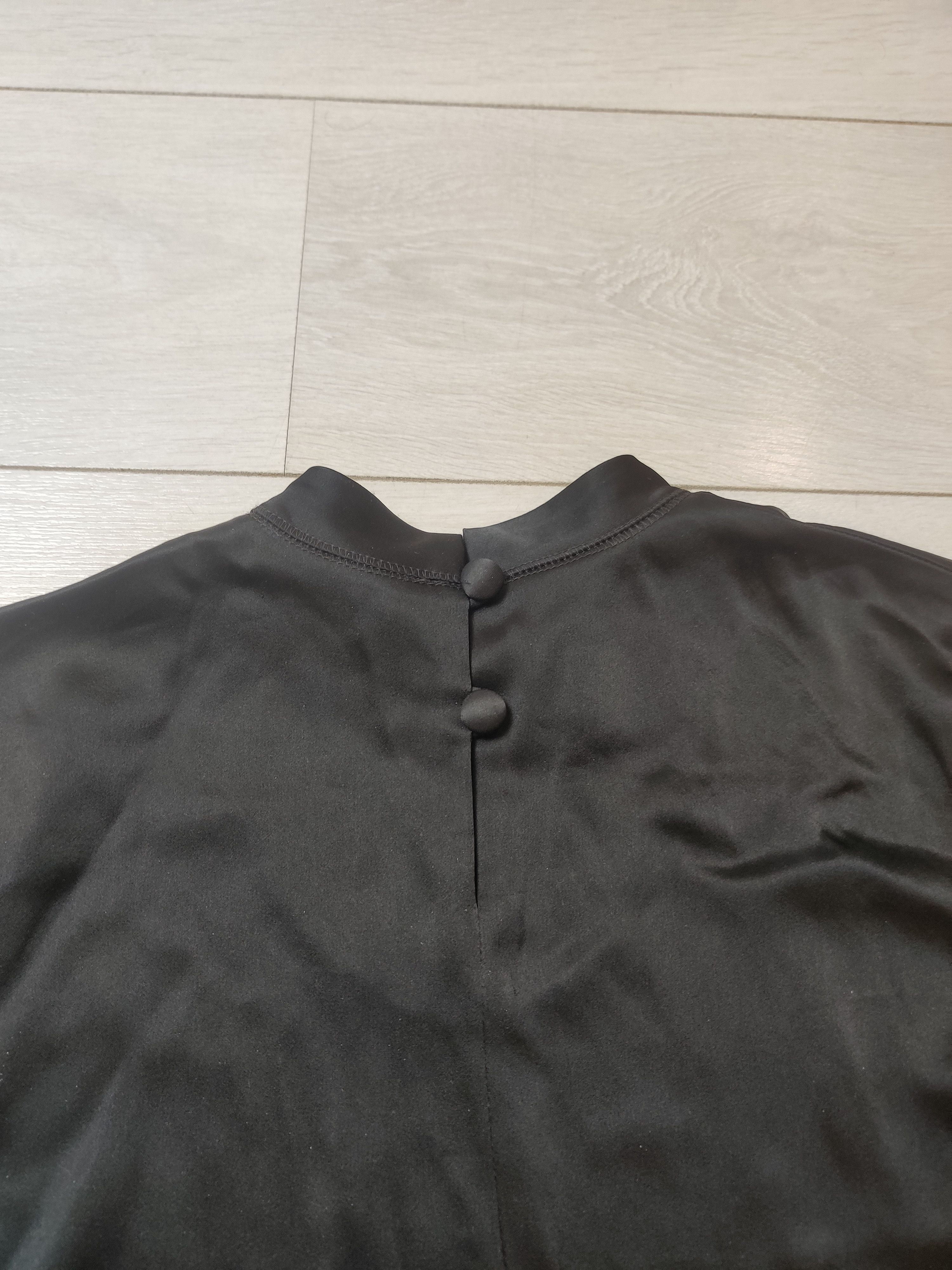 Nanushka Nanushka Satin Mock Neck Top Black Minimalist Designer XS Size XS / US 0-2 / IT 36-38 - 5 Thumbnail