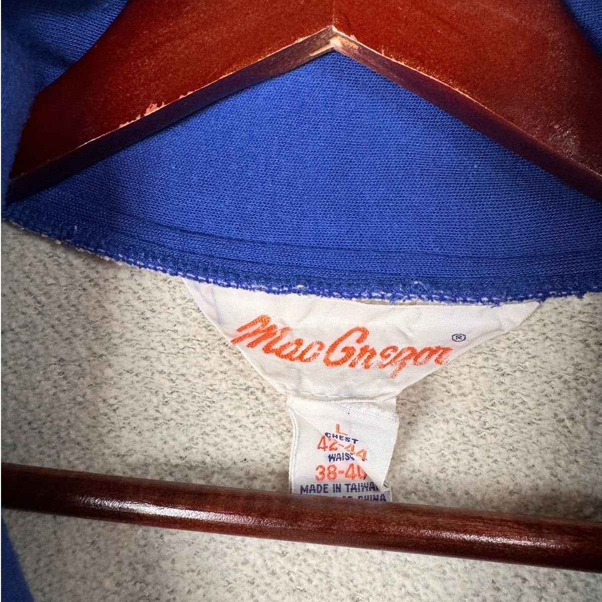 Vintage VTG 80s MacGregor Q Zip Sweatshirt Sz L Gray Blue Size US L / EU 52-54 / 3 - 6 Thumbnail