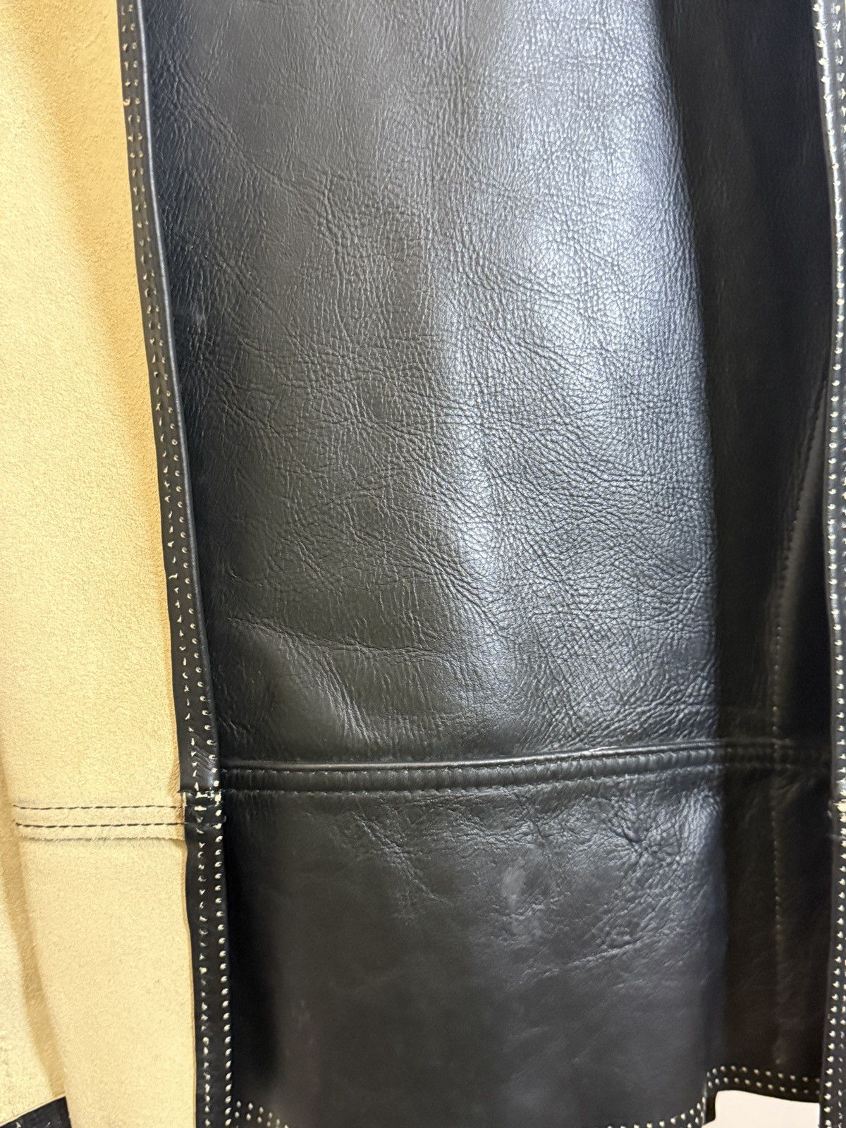 H&M × Maison Margiela Deconstructed Leather Biker Jacket Size XS / US 0-2 / IT 36-38 - 14 Thumbnail