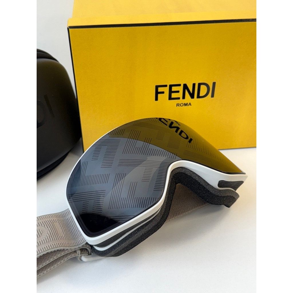 Fendi NEW Fendi FE40152U 20C Grey Ski Snowboard Goggles $730 Size ONE SIZE - 4 Thumbnail