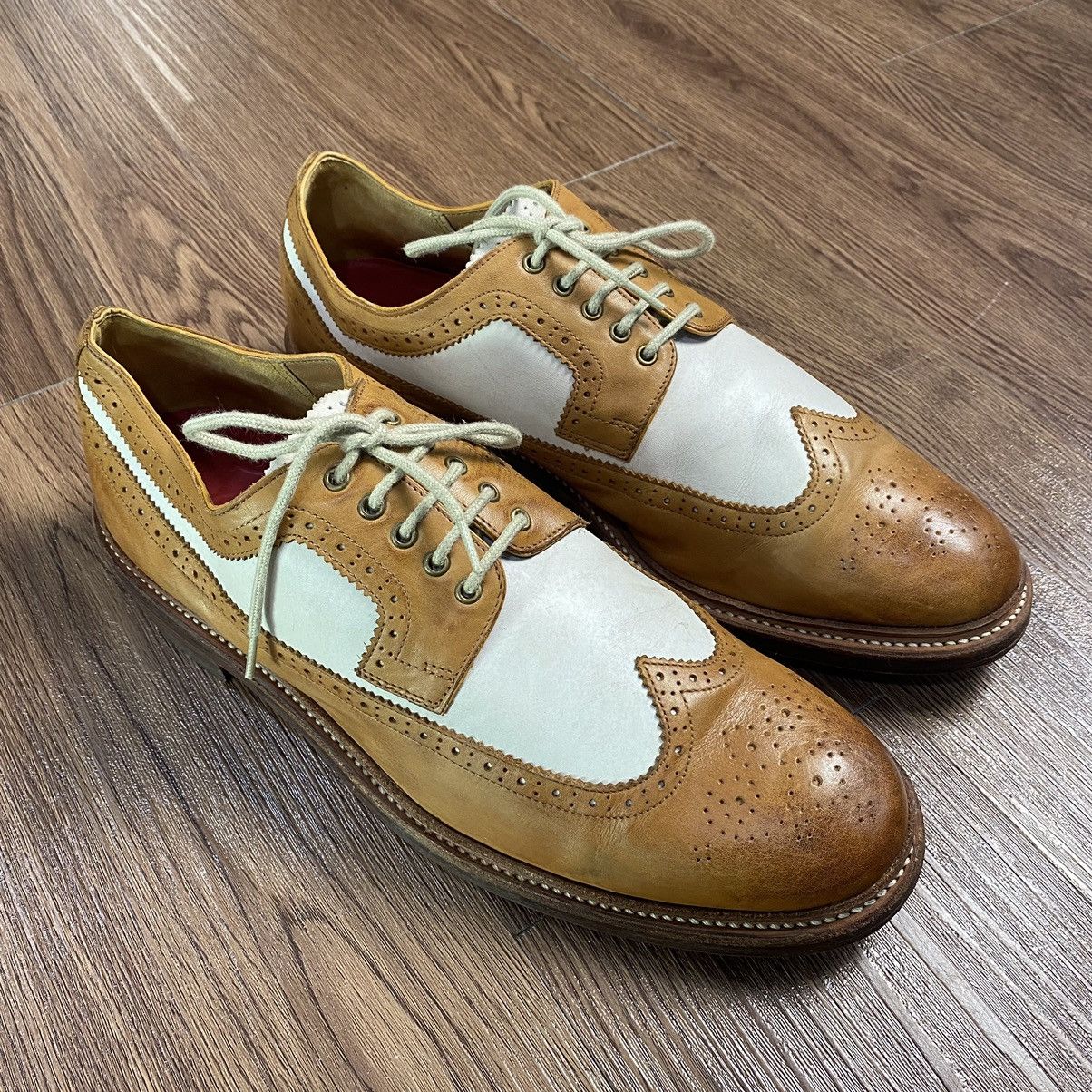 Grenson GRENSON Leather Wing Tip Brogues Two Tone 51902325 Size US 10 / EU 43 - 1 Thumbnail