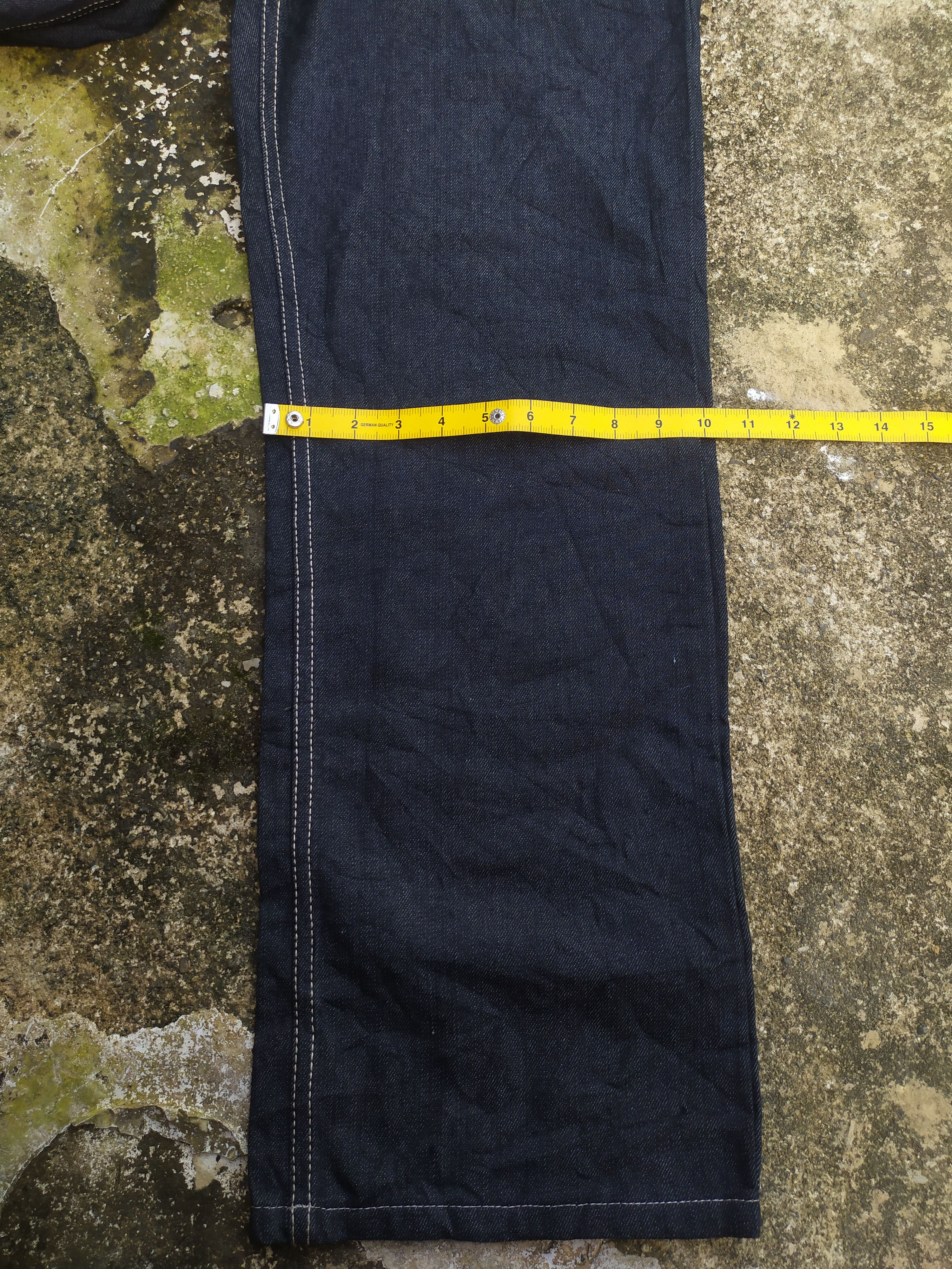 JNCO Kanji Jeans Baggy Leather Pocket Design Size US 34 / EU 50 - 13 Thumbnail