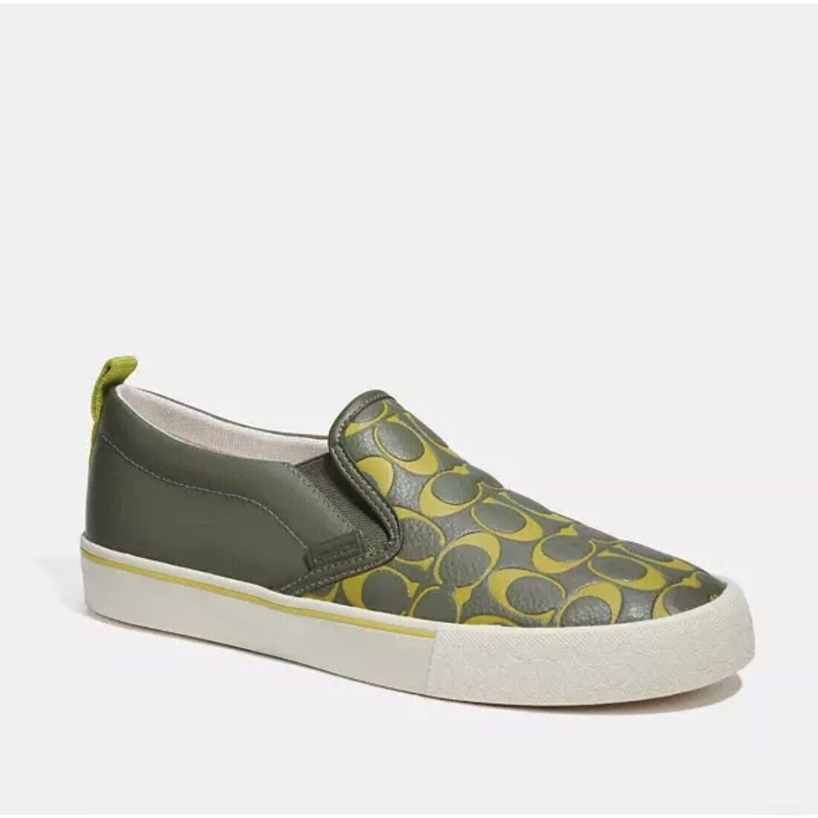 Coach Coach CA283 Printed Pebble Skate Sneakers Army Green Sz 9.5D Size US 9.5 / EU 42-43 - 10 Thumbnail