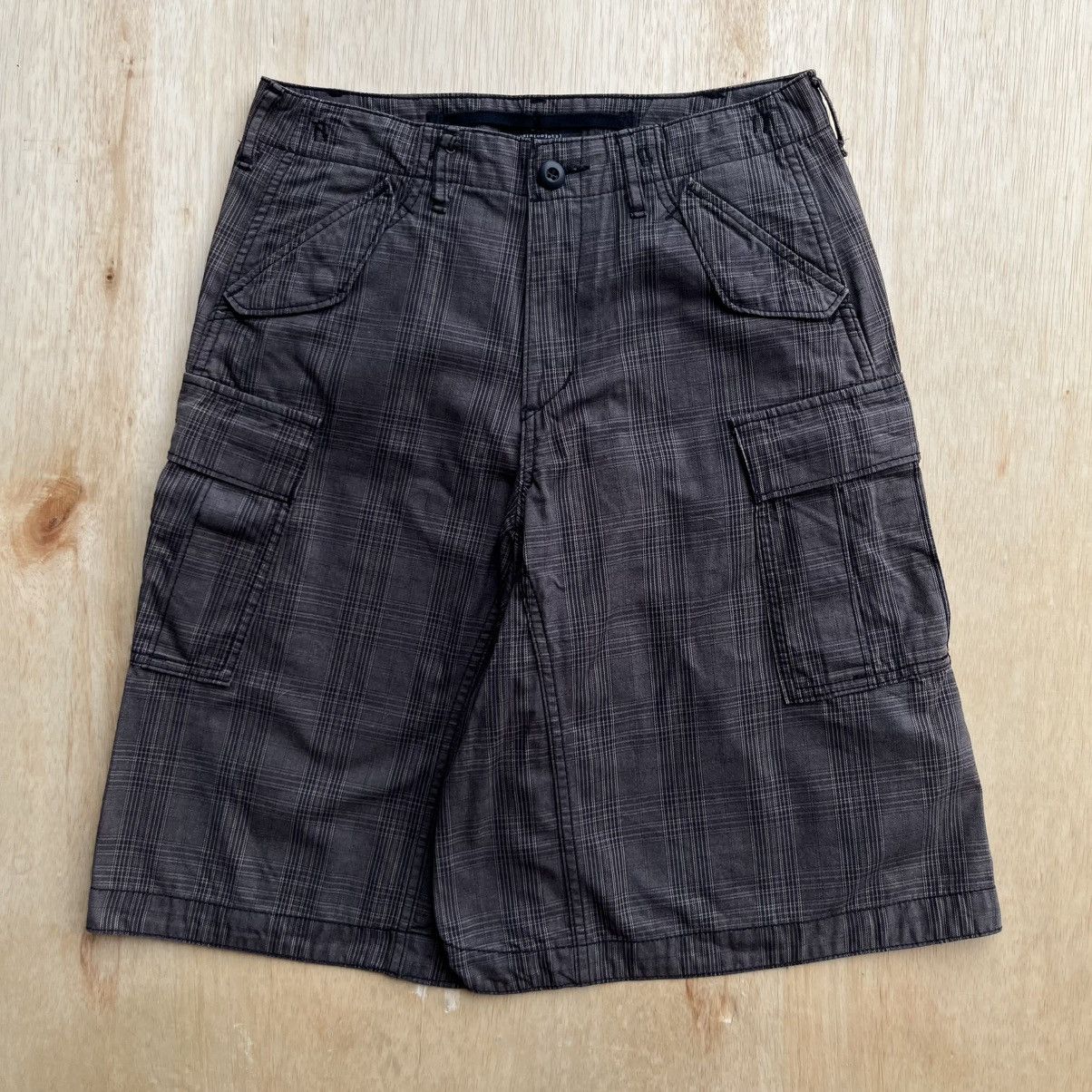 Japanese Brand RNA INC MIDI SKIRT CARGO PLAID LIKE SEDITIONARIES Size 31" - 7 Thumbnail