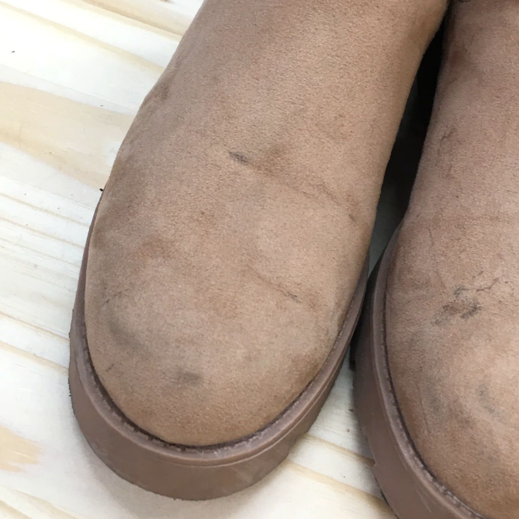 Old Navy Old Navy Chelsea Boots Womens 9 Brown Caramel Chunky Pull On Casual Faux Leather Boots Size US 9 / IT 39 - 5 Thumbnail
