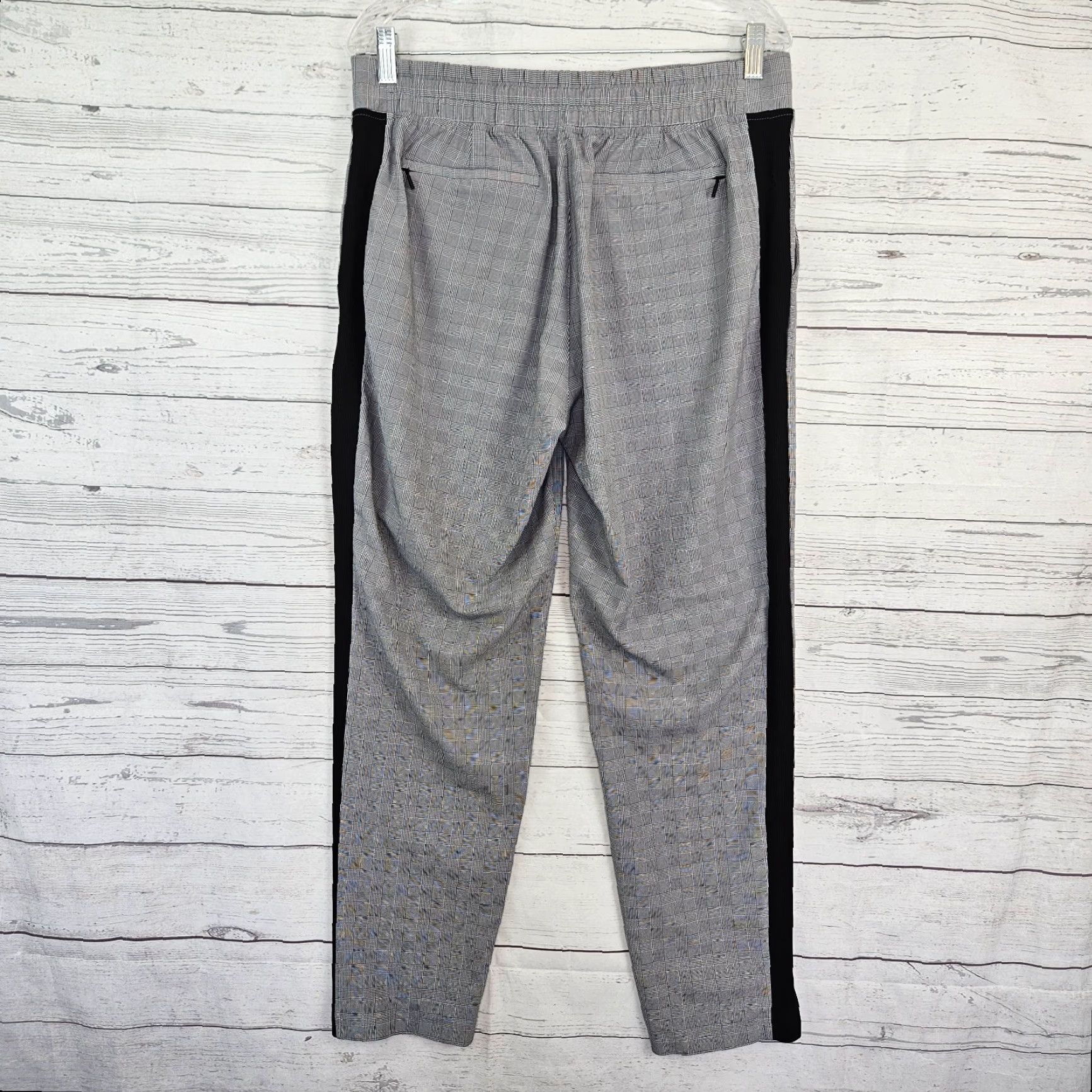Athleta Athleta Womens Brooklyn Ankle Pants Sz 10 Black Plaid Pull On Size 32" / US 10 / IT 46 - 3 Thumbnail