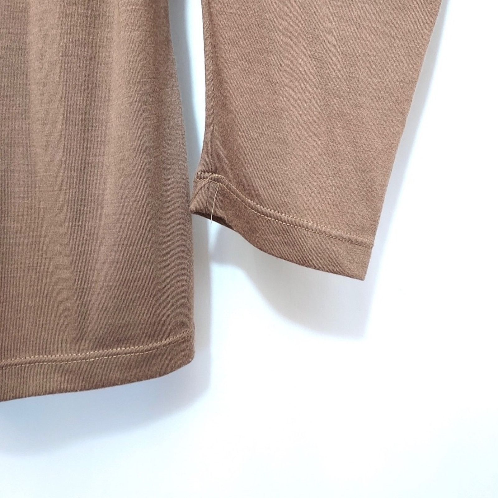 H&M H&M Clothes Neutral Brown Off Shoulder Draped Blouse Top Size M / US 6-8 / IT 42-44 - 4 Thumbnail