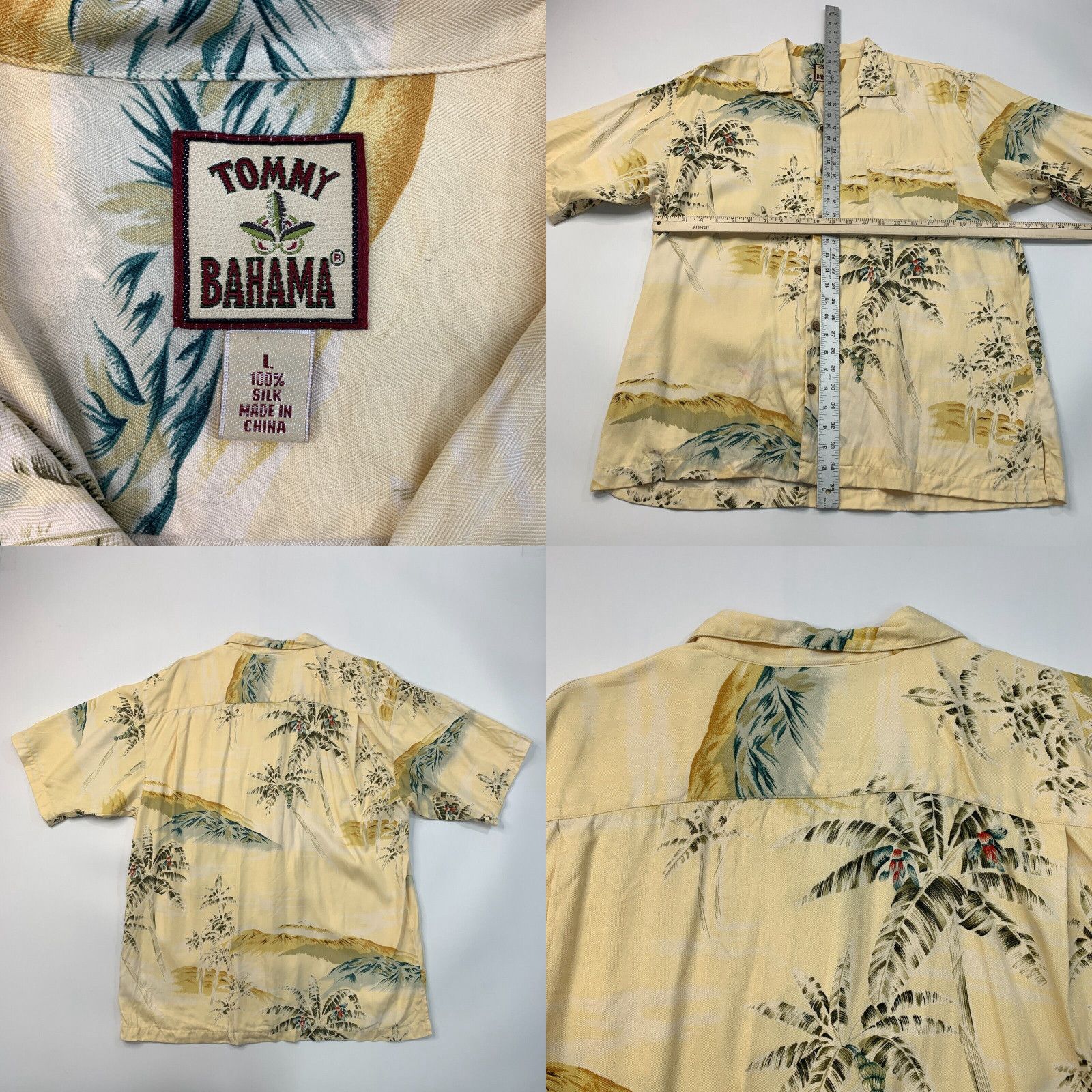 Tommy Bahama Hawaiian Palm Tree 100 percent silk shirt - Gem