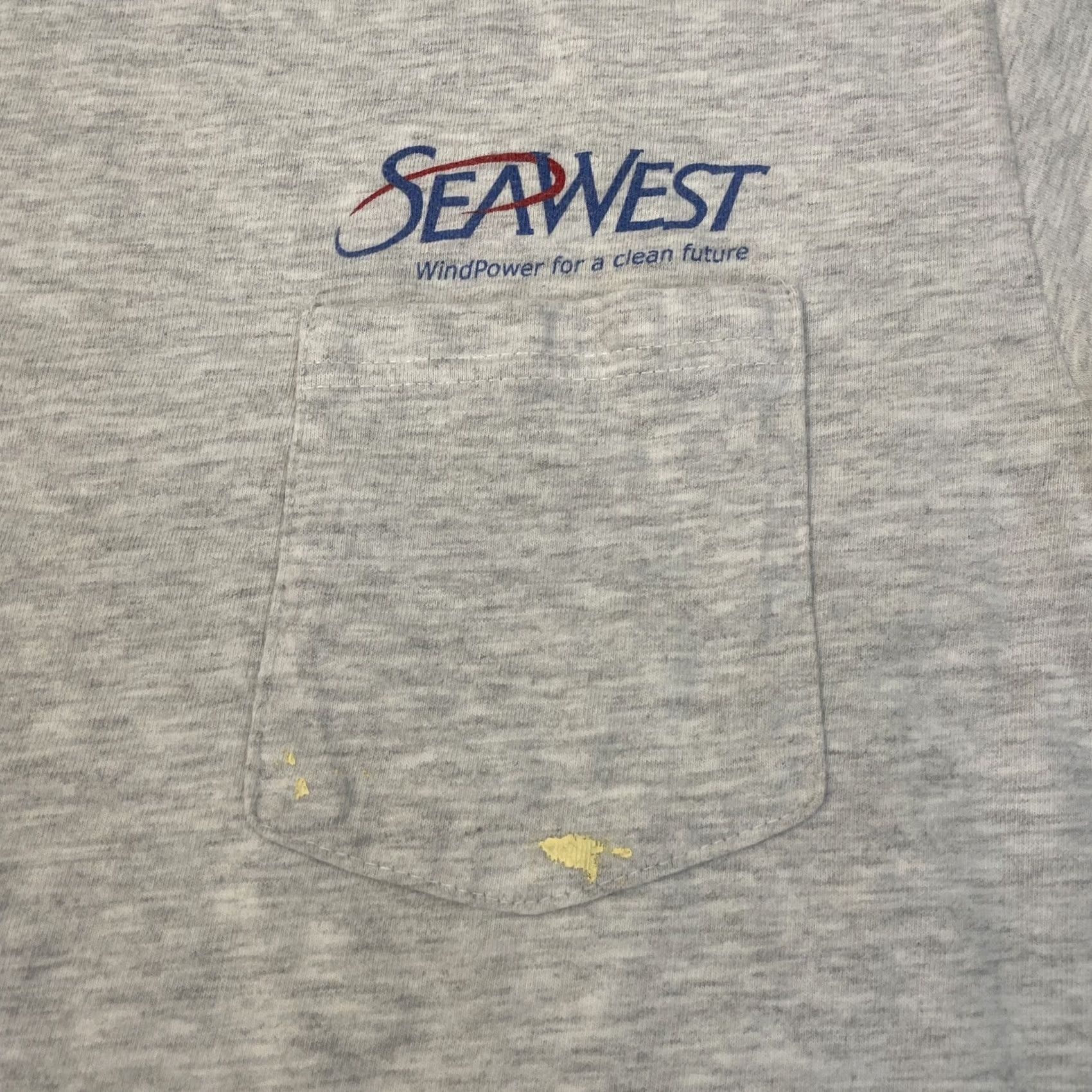 Hanes Hanes Clean Energy Shirt Adult Medium Gray Wind Power Short Sleeve Pocket Y2K Mens Size US M / EU 48-50 / 2 - 3 Thumbnail