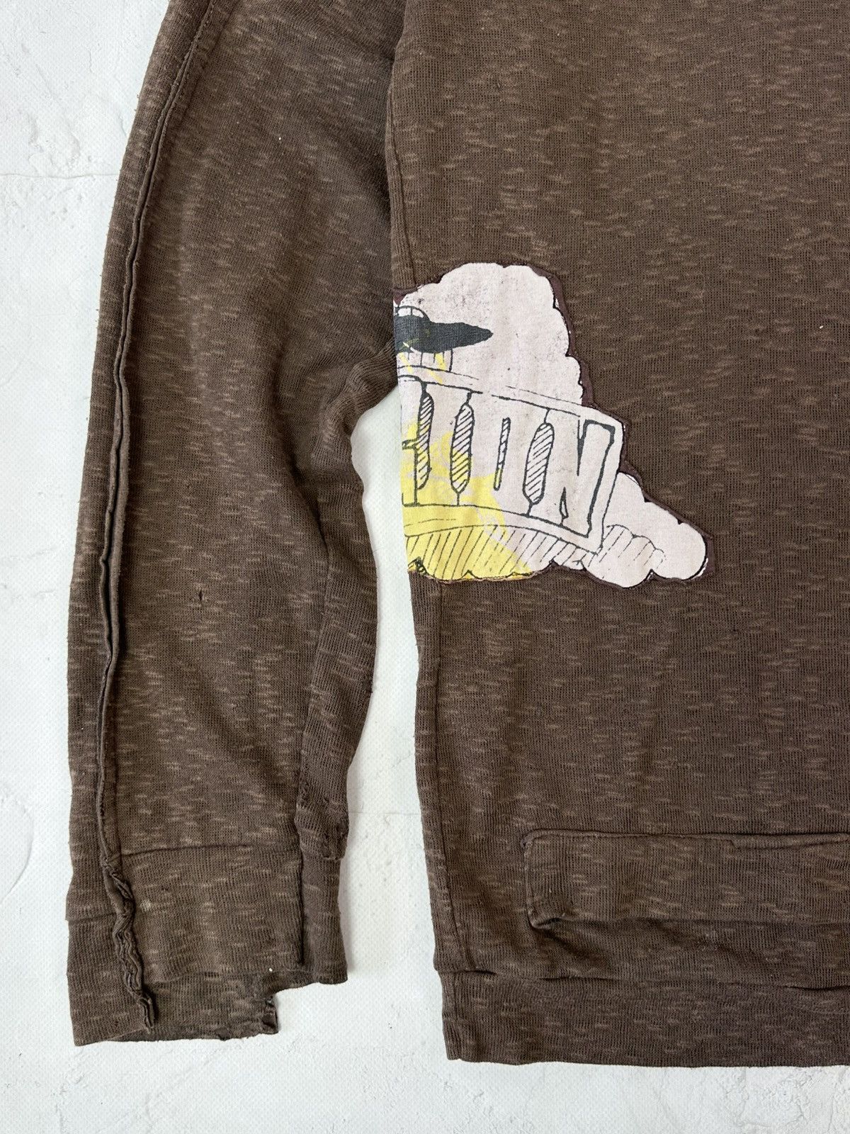 If Six Was Nine Y2K Vintage Religion Torn Distressed Brown Sweater Size US M / EU 48-50 / 2 - 5 Thumbnail