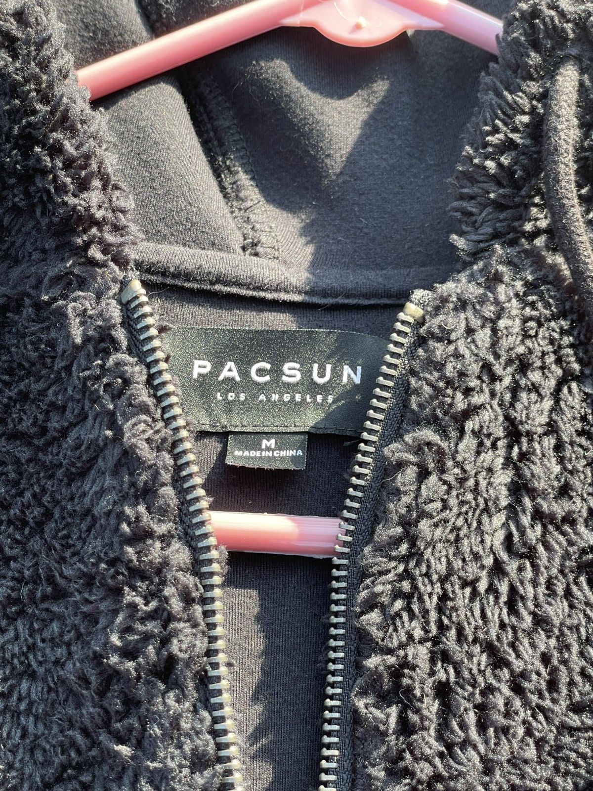 Pacsun Pacsun Black Fur Hoodie Quarterzip Size US M / EU 48-50 / 2 - 6 Thumbnail